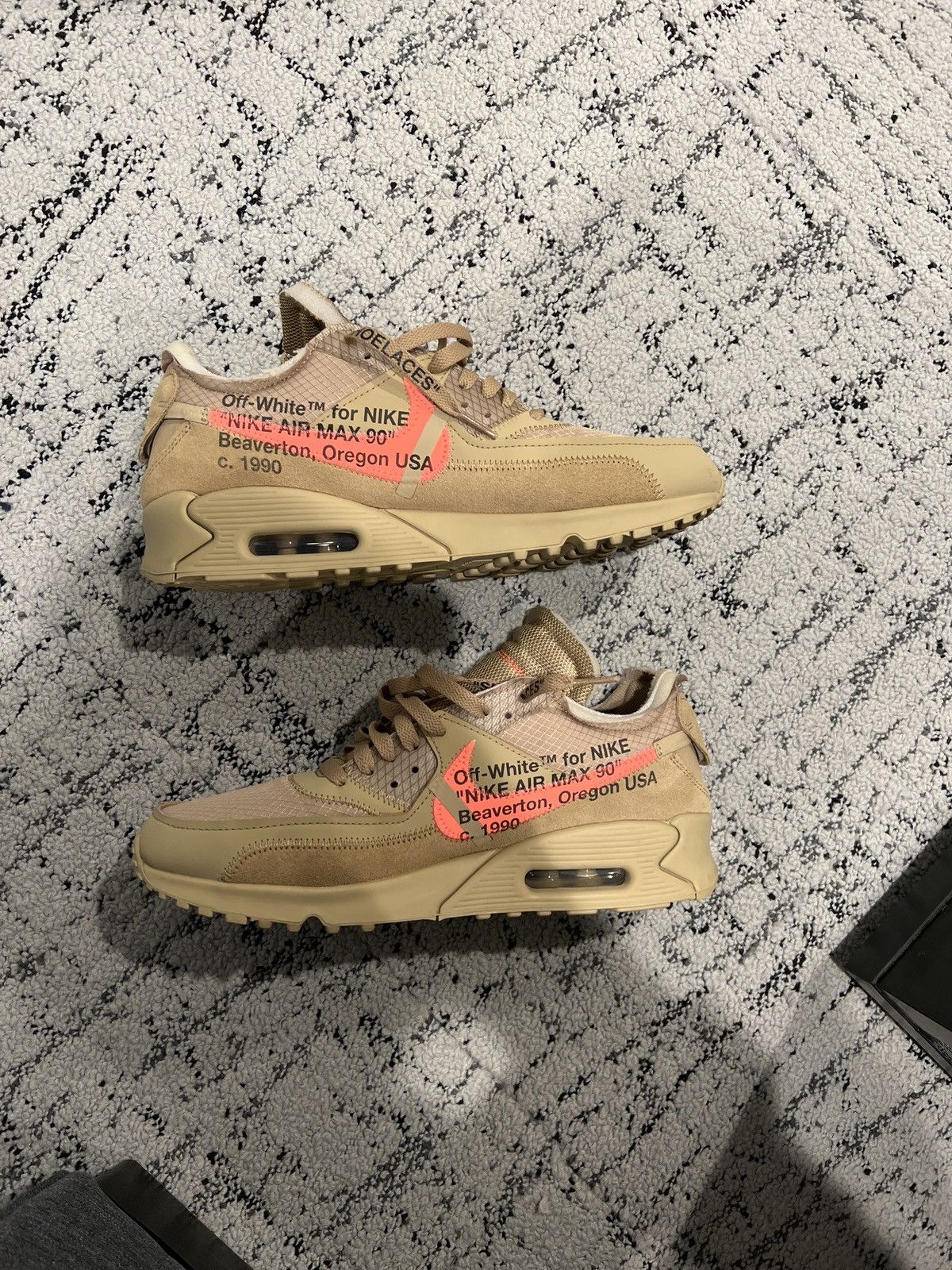 Nike × Off-White Off White Air Max 90 Desert Size 10 Size US 10 / EU 43 - 1 Thumbnail