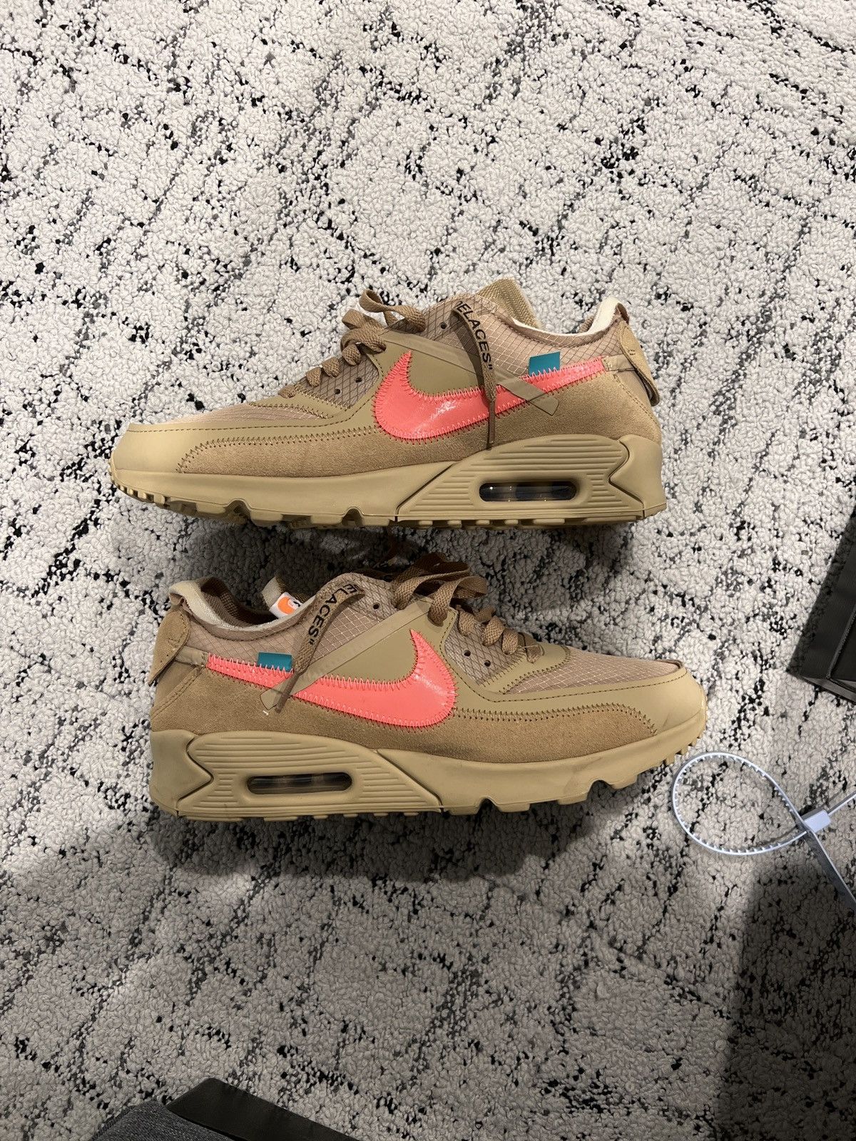 Nike × Off-White Off White Air Max 90 Desert Size 10 Size US 10 / EU 43 - 4 Thumbnail