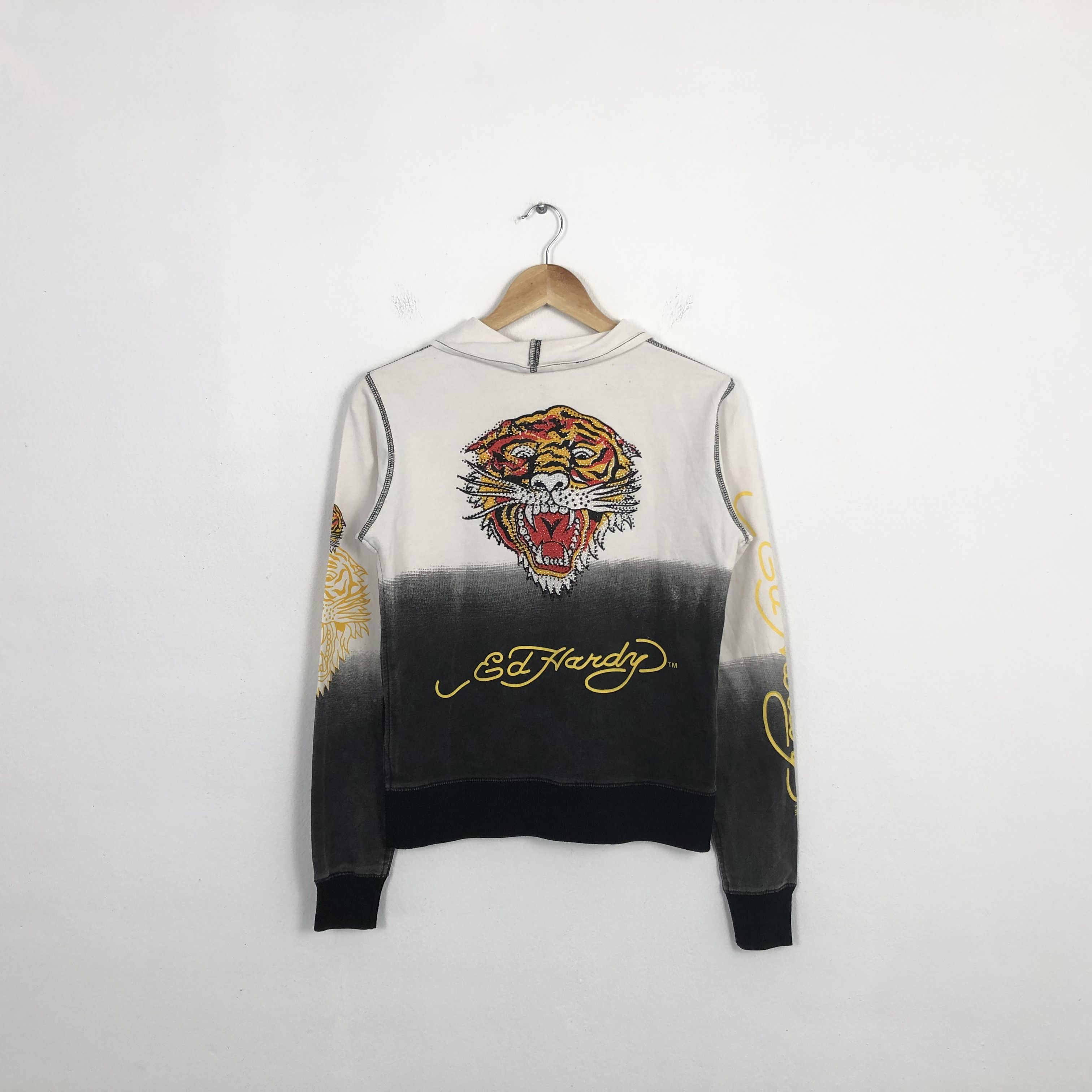 Ed Hardy × Vintage Vintage Ed Hardy Tiger Design Zipper Jacket Size US XS / EU 42 / 0 - 3 Thumbnail