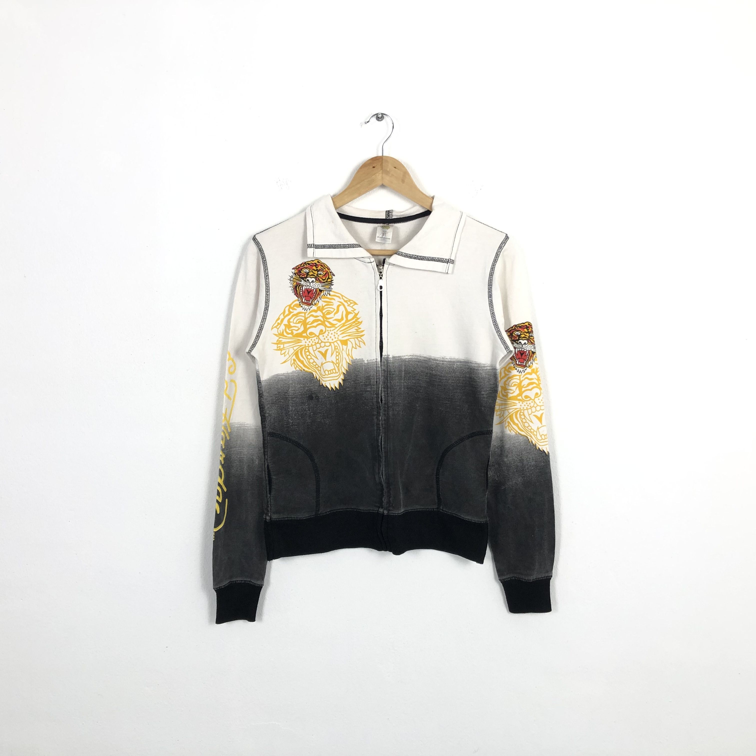 Ed Hardy × Vintage Vintage Ed Hardy Tiger Design Zipper Jacket Size US XS / EU 42 / 0 - 1 Thumbnail