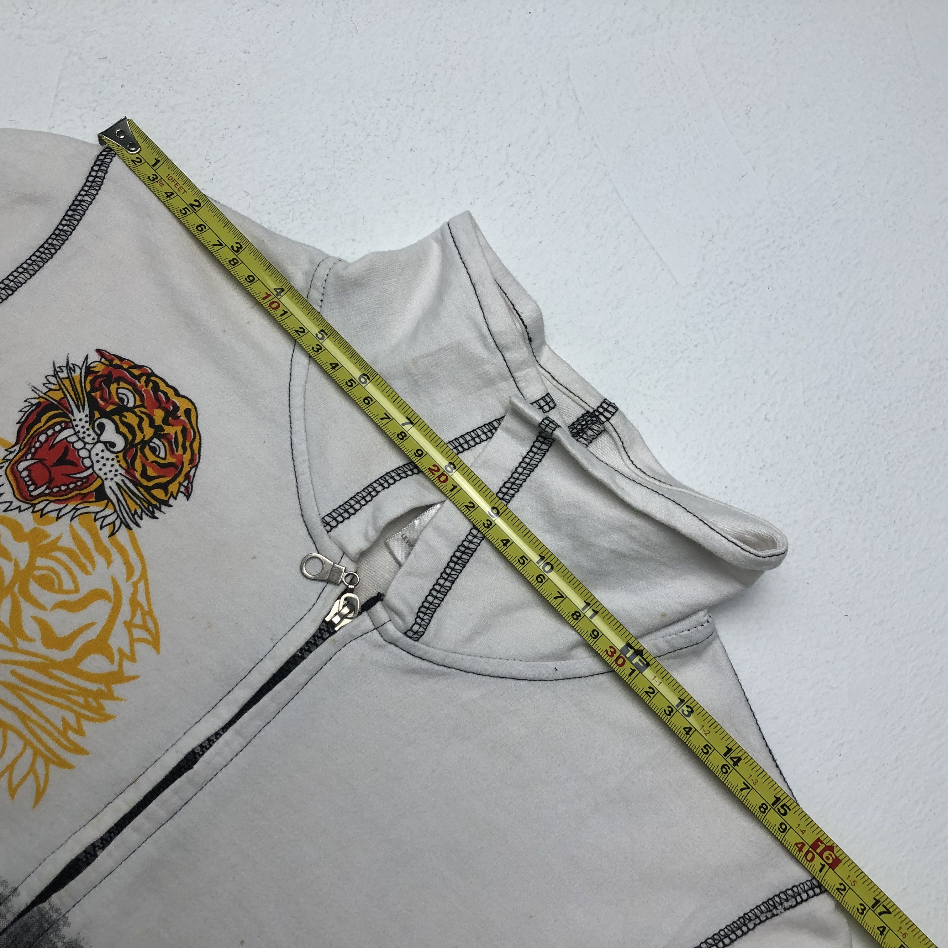 Ed Hardy × Vintage Vintage Ed Hardy Tiger Design Zipper Jacket Size US XS / EU 42 / 0 - 6 Thumbnail