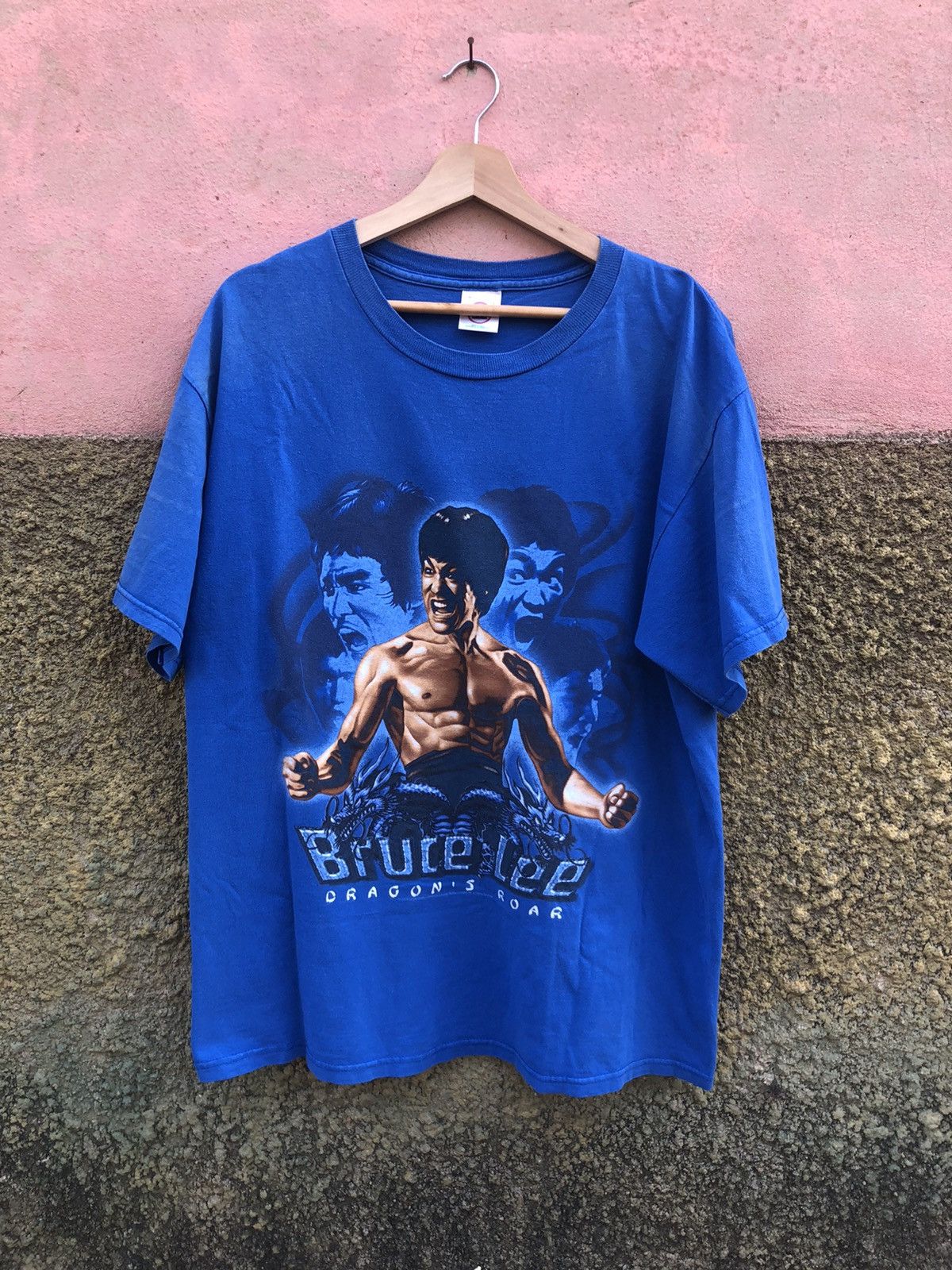Rare!! Vintage 90s Bruce Lee Dragons Roar Tshirt