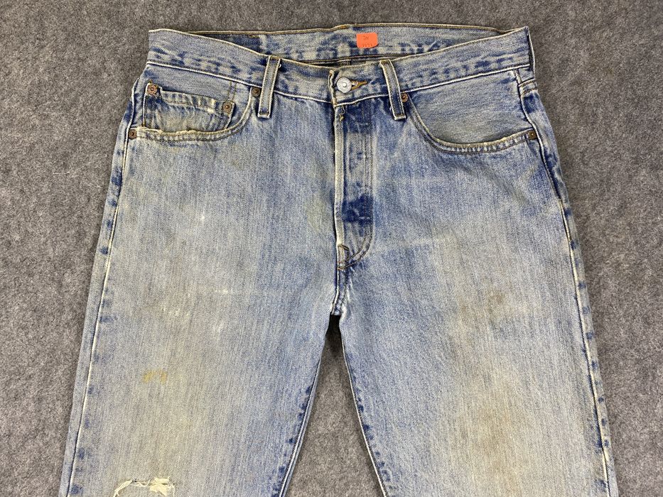 Vintage Dirty Light Blue Vintage Levi's 501 Jeans 32x29.5 Denim | Grailed