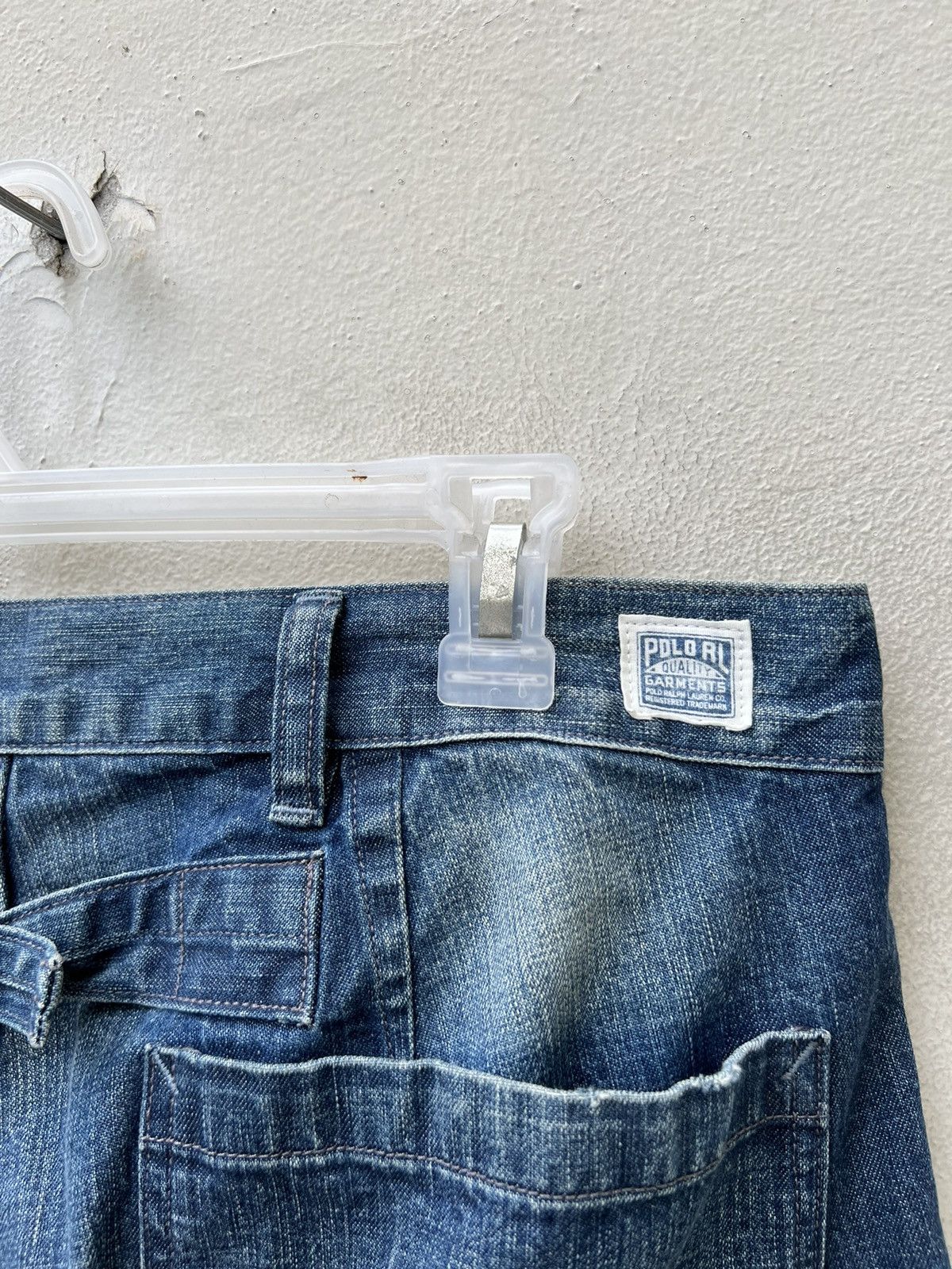 Polo Ralph Lauren Vintage Polo RL Distress Military Denim Trashed Cropped Pant Size US 32 / EU 48 - 18 Thumbnail