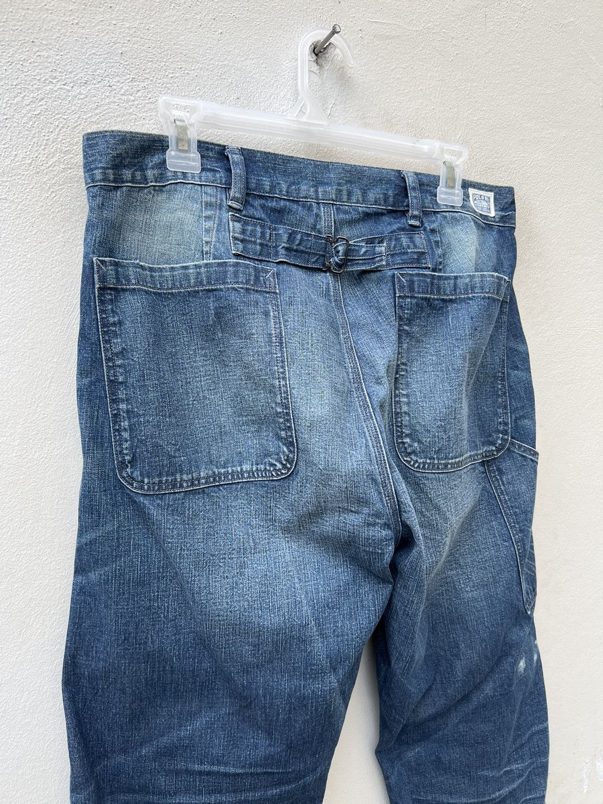 Polo Ralph Lauren Vintage Polo RL Distress Military Denim Trashed Cropped Pant Size US 32 / EU 48 - 15 Thumbnail