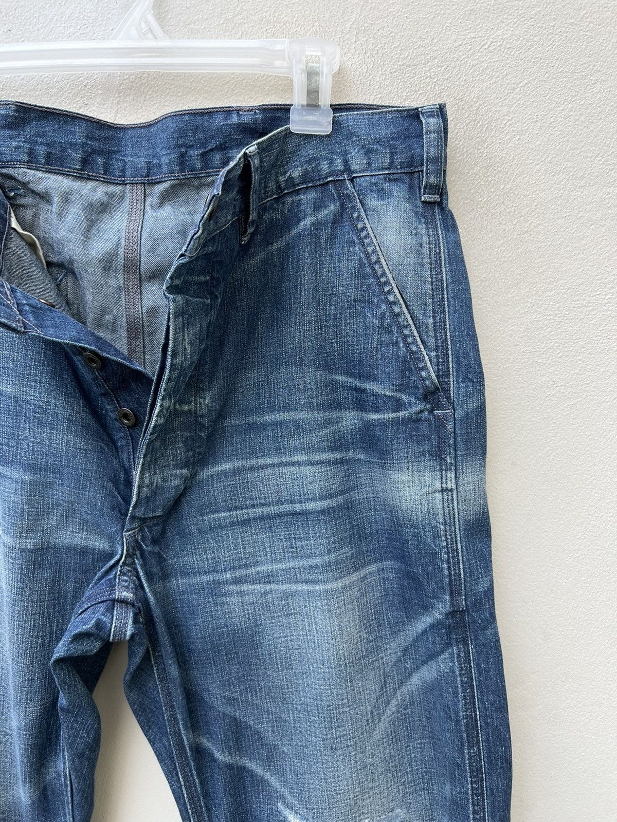 Polo Ralph Lauren Vintage Polo RL Distress Military Denim Trashed Cropped Pant Size US 32 / EU 48 - 11 Thumbnail