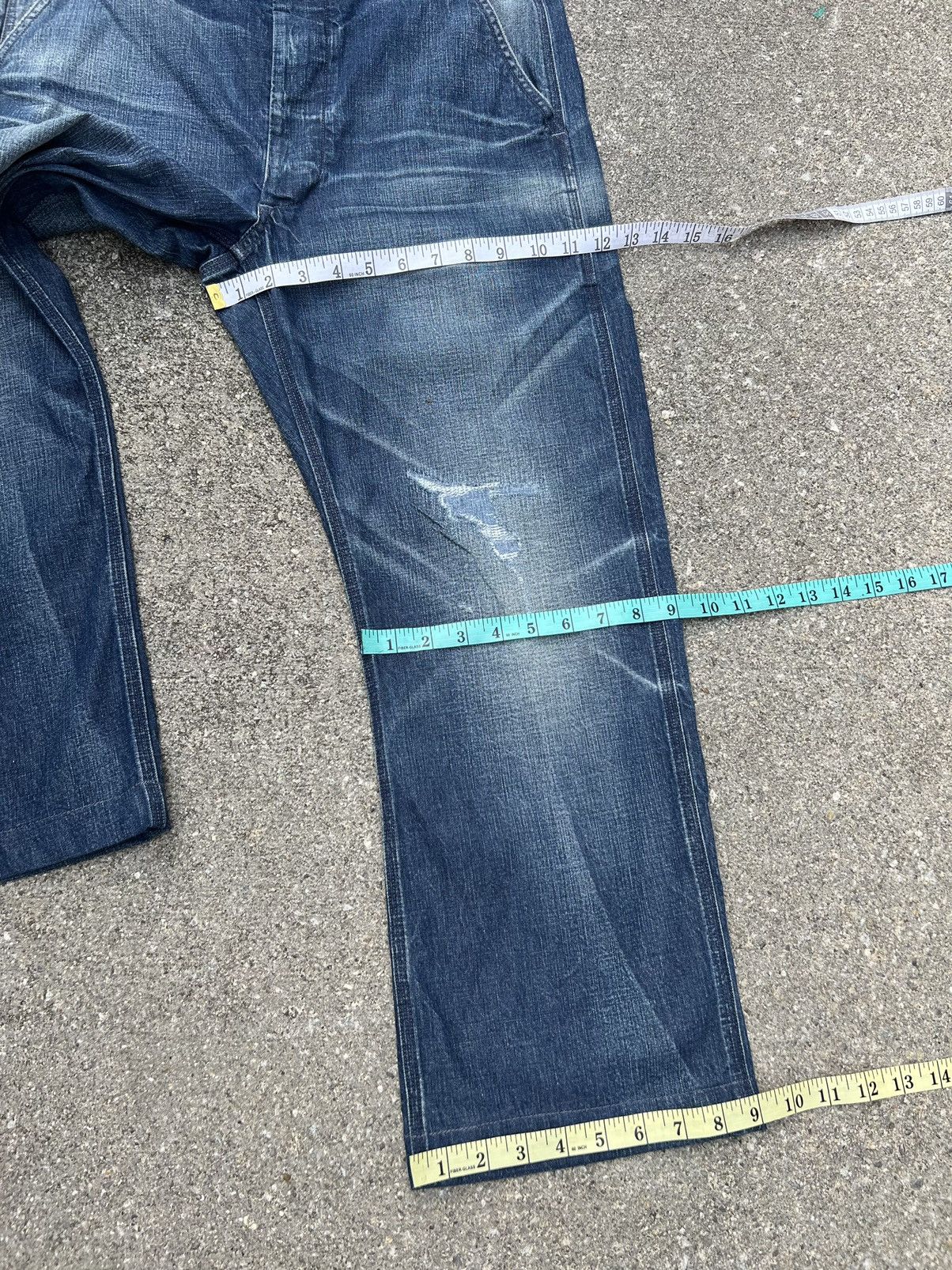 Polo Ralph Lauren Vintage Polo RL Distress Military Denim Trashed Cropped Pant Size US 32 / EU 48 - 3 Thumbnail