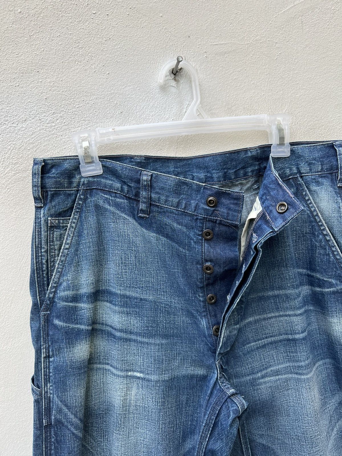 Polo Ralph Lauren Vintage Polo RL Distress Military Denim Trashed Cropped Pant Size US 32 / EU 48 - 8 Thumbnail