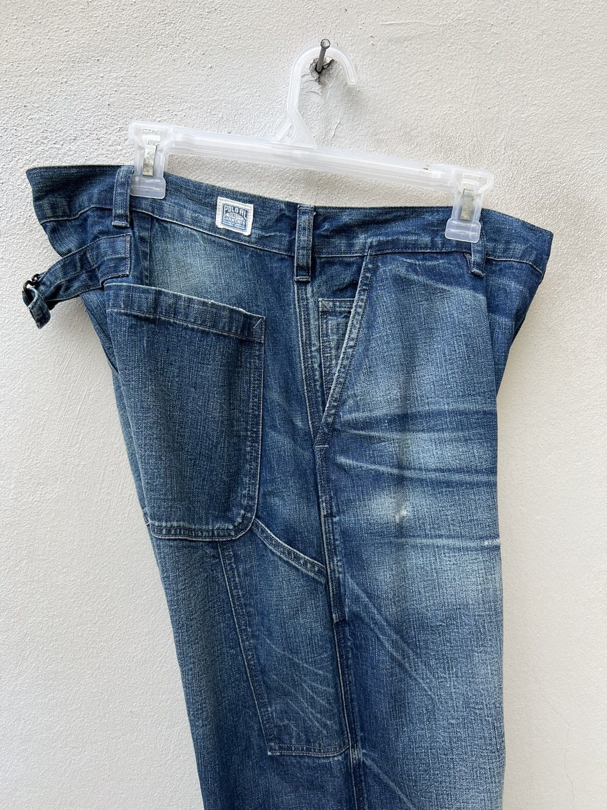 Polo Ralph Lauren Vintage Polo RL Distress Military Denim Trashed Cropped Pant Size US 32 / EU 48 - 21 Thumbnail