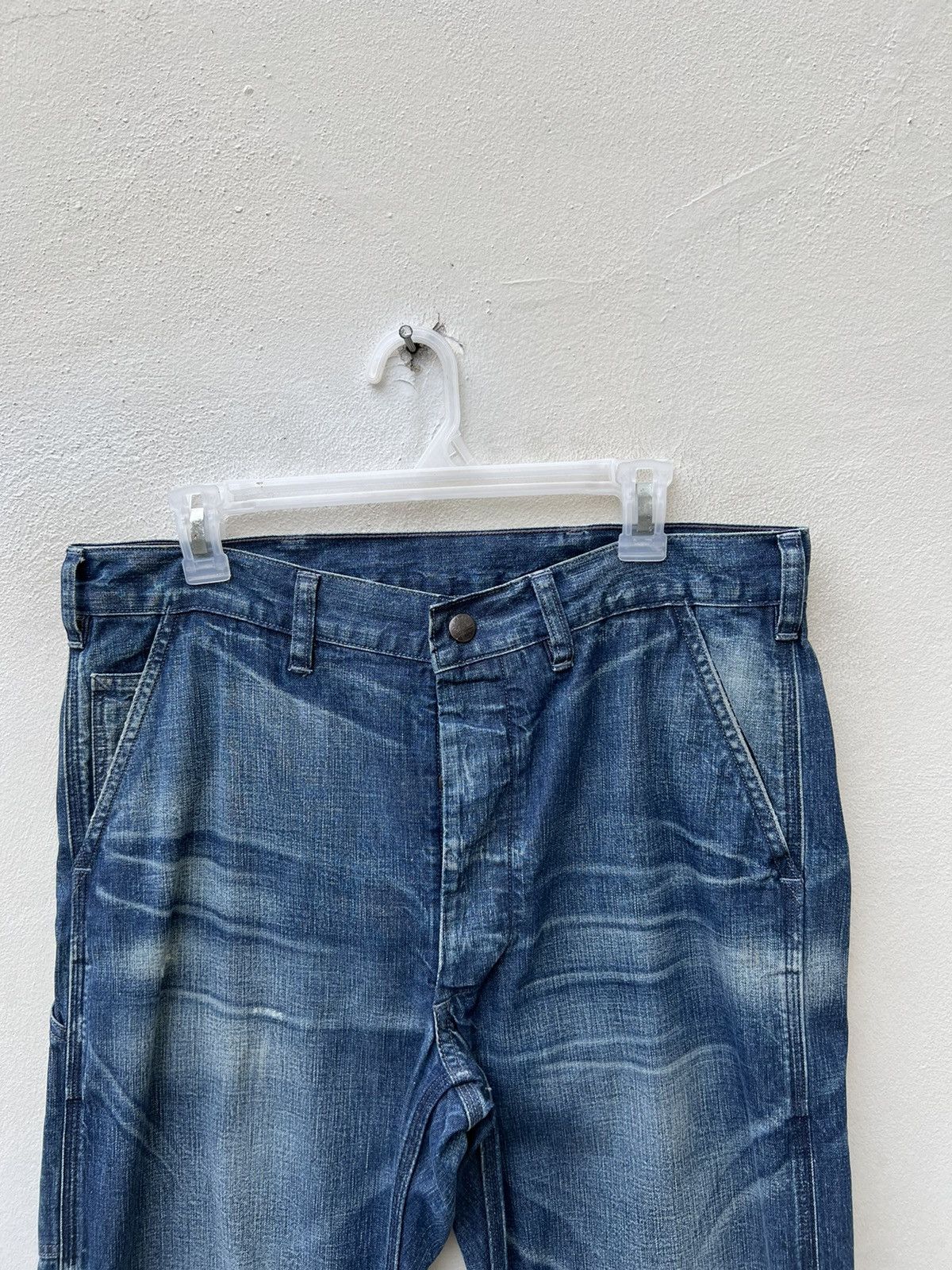 Polo Ralph Lauren Vintage Polo RL Distress Military Denim Trashed Cropped Pant Size US 32 / EU 48 - 7 Thumbnail