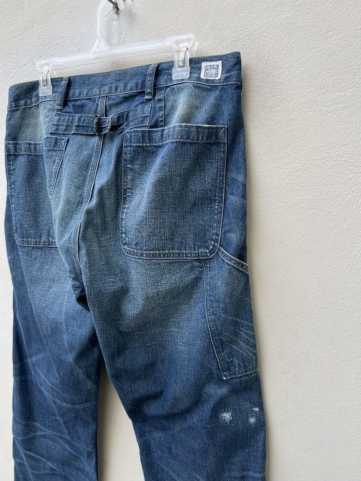 Polo Ralph Lauren Vintage Polo RL Distress Military Denim Trashed Cropped Pant Size US 32 / EU 48 - 17 Thumbnail