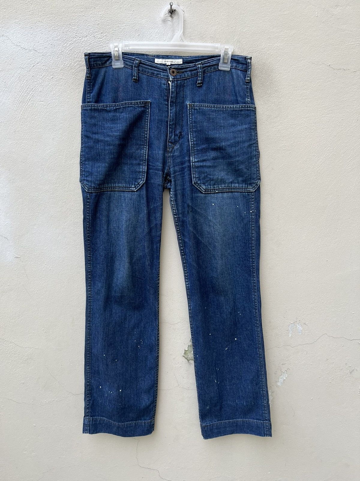 45rpm Midi - Umi Japan Military Denim Cargo Jeans Size US 30 / EU 46 - 6 Thumbnail