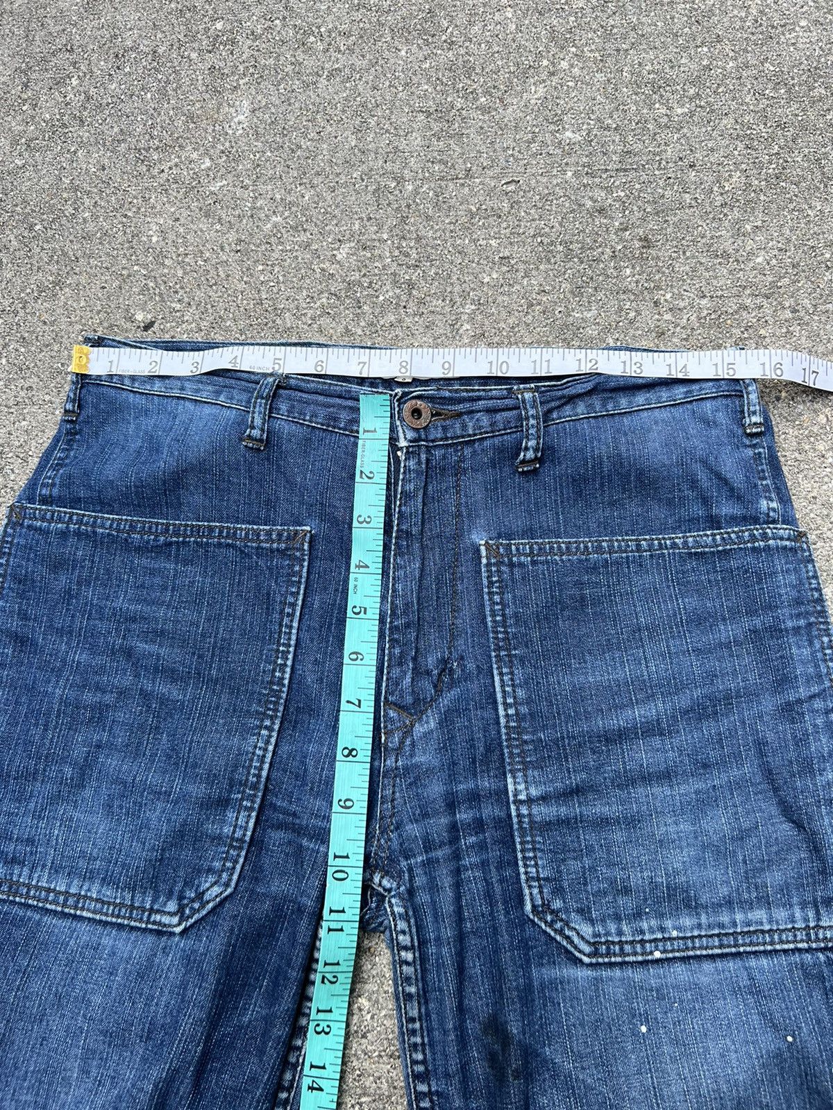 45rpm Midi - Umi Japan Military Denim Cargo Jeans Size US 30 / EU 46 - 2 Thumbnail