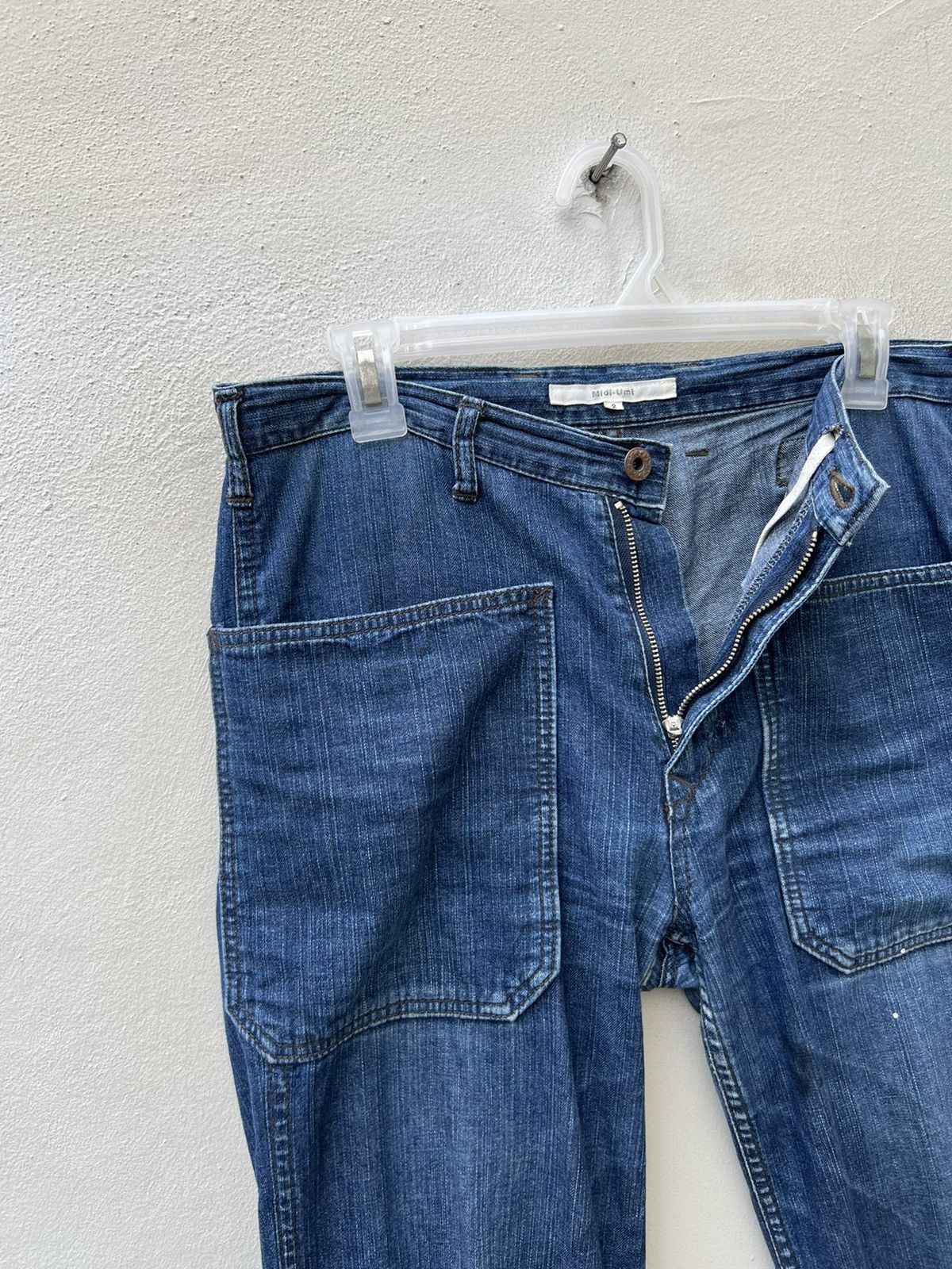 45rpm Midi - Umi Japan Military Denim Cargo Jeans Size US 30 / EU 46 - 9 Thumbnail