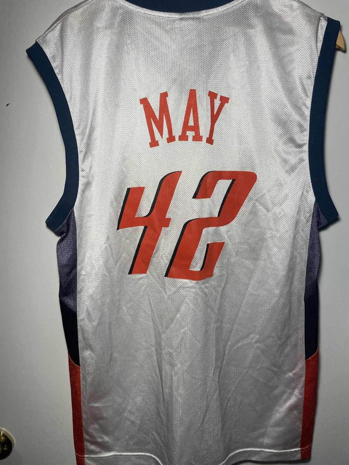 VTG Sean May Charlotte Bobcats NBA Reebok Authentic Jersey