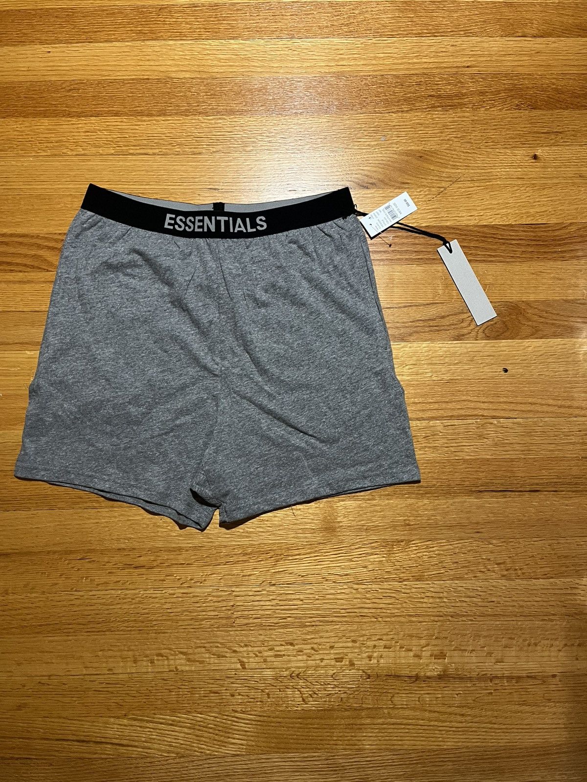 Essentials Heather Grey Lounge Shorts