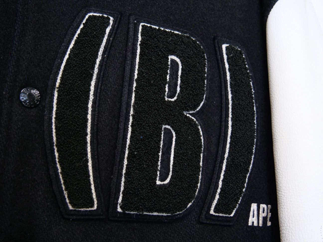 Bape OG Bape Staff Only Sta Wool Varsity Jacket Size US L / EU 52-54 / 3 - 6 Thumbnail