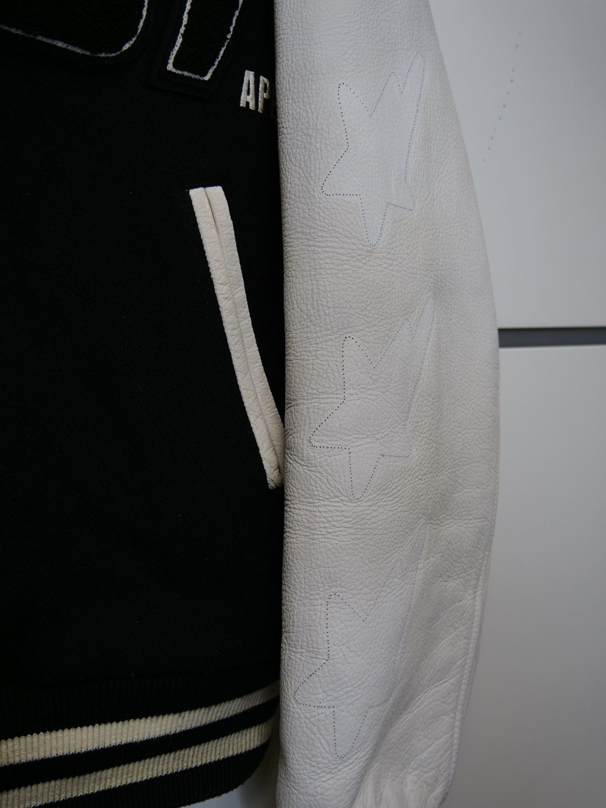 Bape OG Bape Staff Only Sta Wool Varsity Jacket Size US L / EU 52-54 / 3 - 5 Thumbnail
