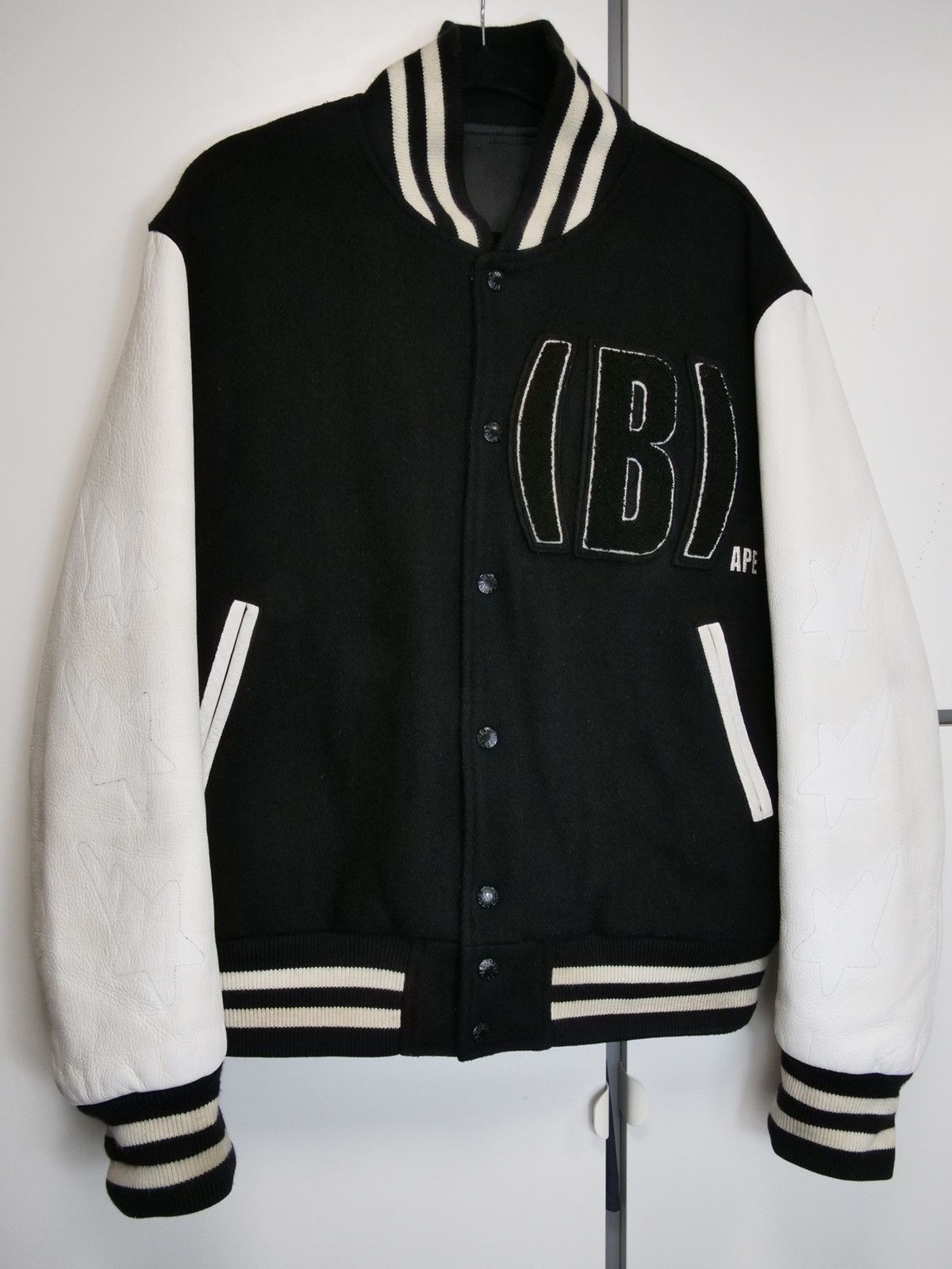 Bape OG Bape Staff Only Sta Wool Varsity Jacket Size US L / EU 52-54 / 3 - 2 Thumbnail