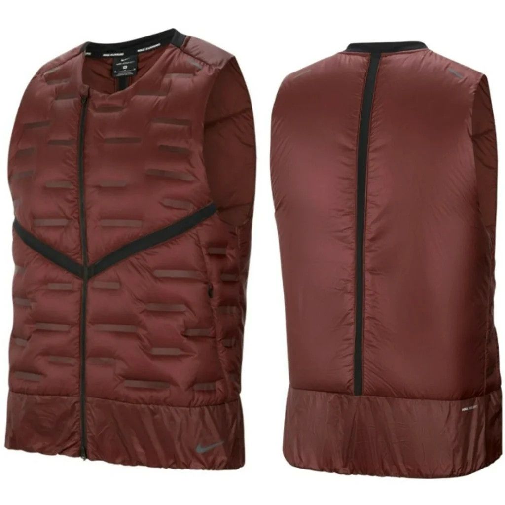 Nike Aeroloft Running Gilet Vest CU7797 688 Wine Red Maroon Team Grailed