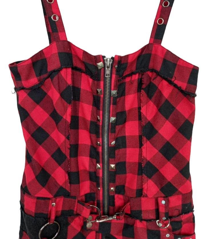 Japanese Brand Sex Pot Revenge Plaid Tartan Punk Gothic Dress Size S / US 4 / IT 40 - 3 Thumbnail