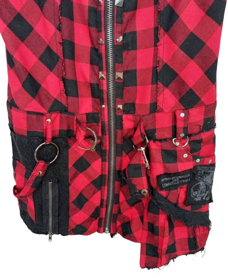 Japanese Brand Sex Pot Revenge Plaid Tartan Punk Gothic Dress Size S / US 4 / IT 40 - 4 Thumbnail