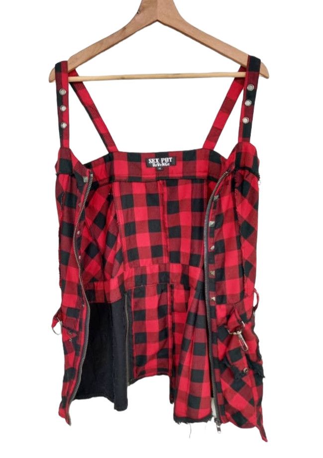 Japanese Brand Sex Pot Revenge Plaid Tartan Punk Gothic Dress Size S / US 4 / IT 40 - 14 Thumbnail