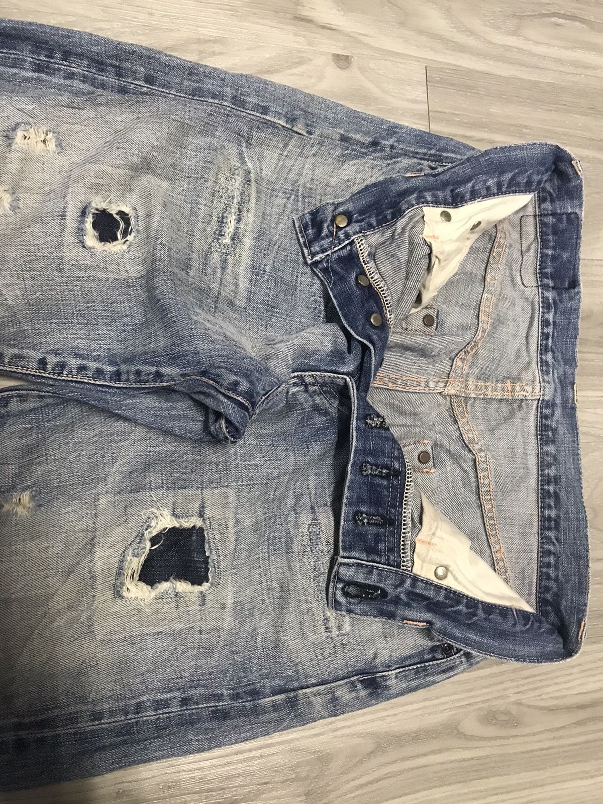 5351 POUR LES HOMMES Vintage Reproduction Selvedge Denim Jeans Levi’s Inspired Size US 29 - 12 Thumbnail