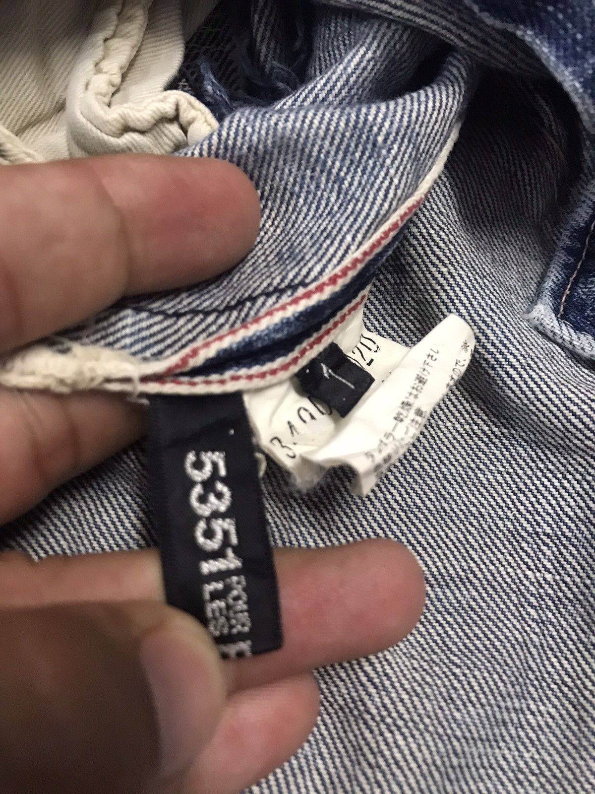 5351 POUR LES HOMMES Vintage Reproduction Selvedge Denim Jeans Levi’s Inspired Size US 29 - 14 Thumbnail