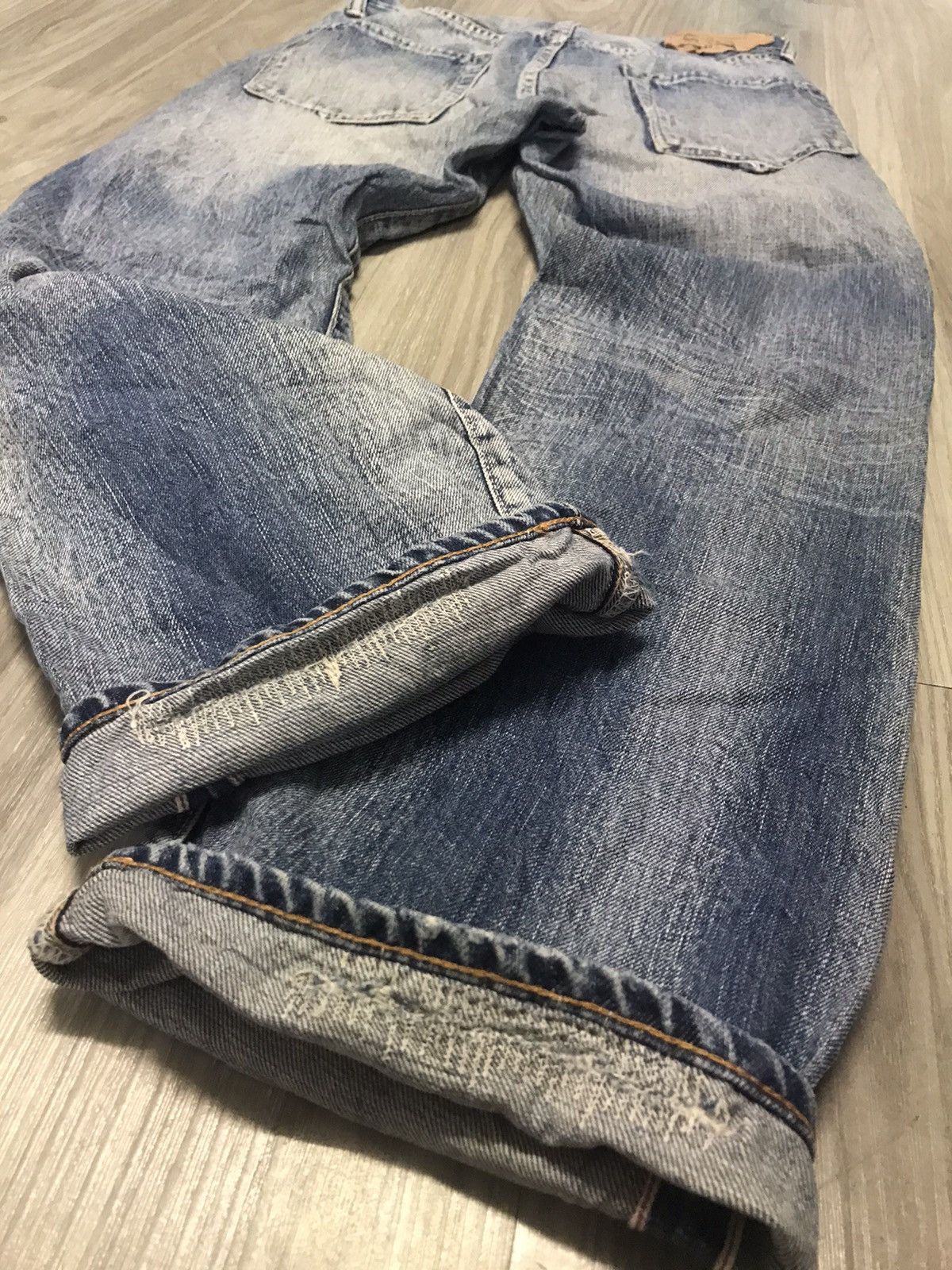 5351 POUR LES HOMMES Vintage Reproduction Selvedge Denim Jeans Levi’s Inspired Size US 29 - 19 Thumbnail