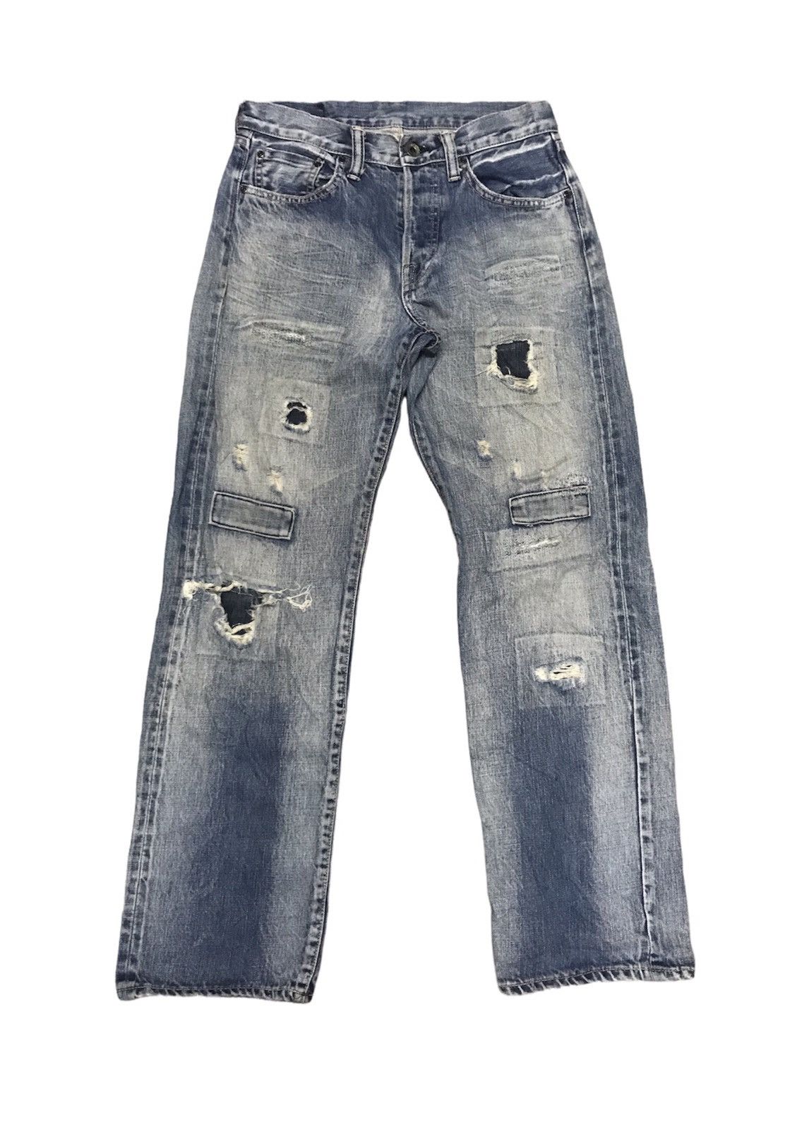 5351 POUR LES HOMMES Vintage Reproduction Selvedge Denim Jeans Levi’s Inspired Size US 29 - 1 Thumbnail