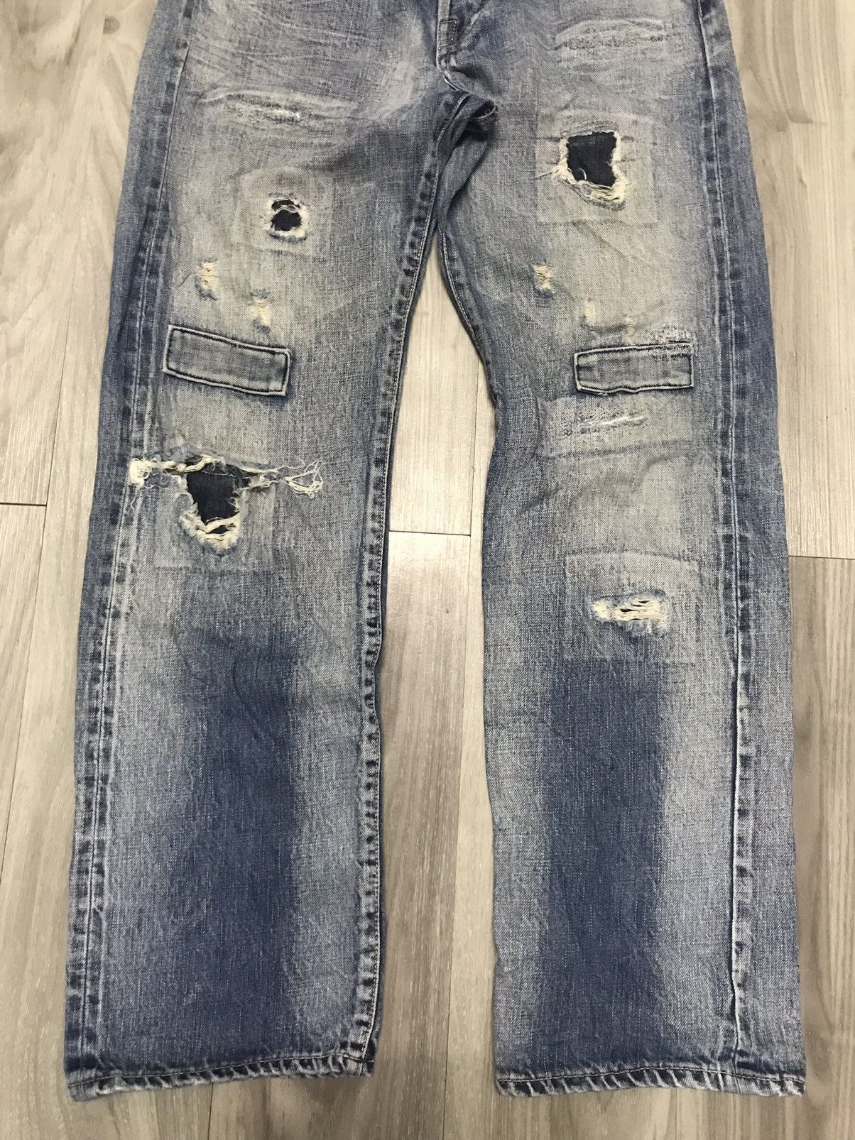 5351 POUR LES HOMMES Vintage Reproduction Selvedge Denim Jeans Levi’s Inspired Size US 29 - 7 Thumbnail