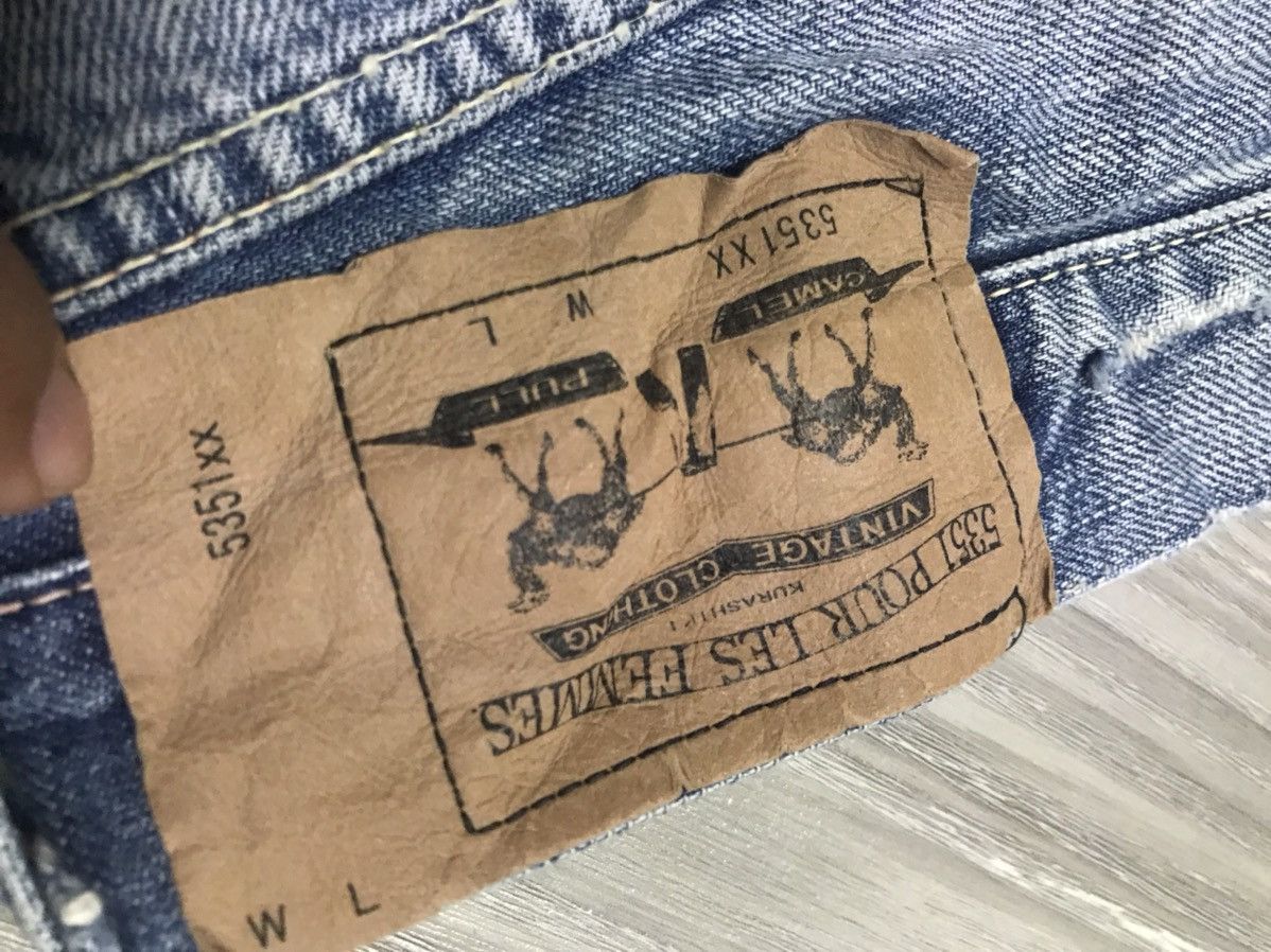 5351 POUR LES HOMMES Vintage Reproduction Selvedge Denim Jeans Levi’s Inspired Size US 29 - 20 Thumbnail