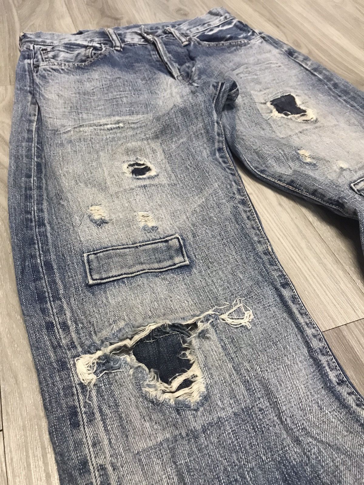 5351 POUR LES HOMMES Vintage Reproduction Selvedge Denim Jeans Levi’s Inspired Size US 29 - 8 Thumbnail