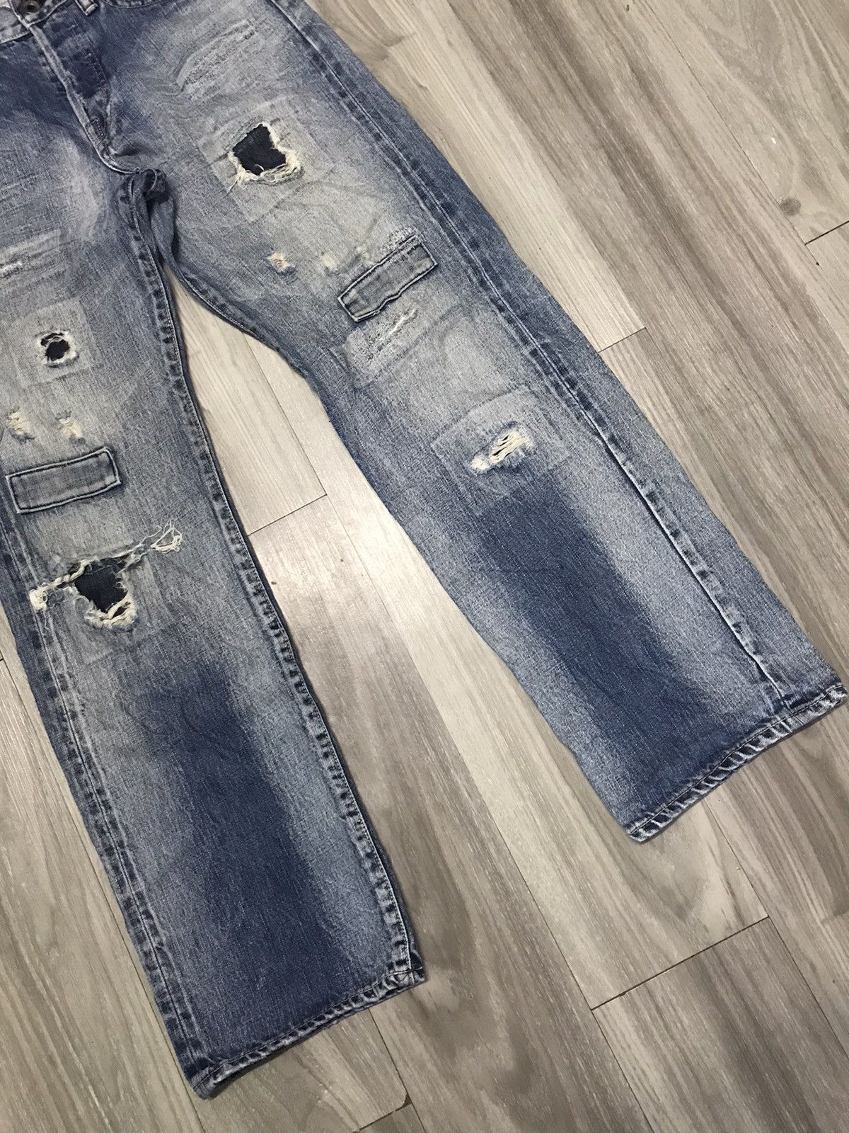 5351 POUR LES HOMMES Vintage Reproduction Selvedge Denim Jeans Levi’s Inspired Size US 29 - 5 Thumbnail