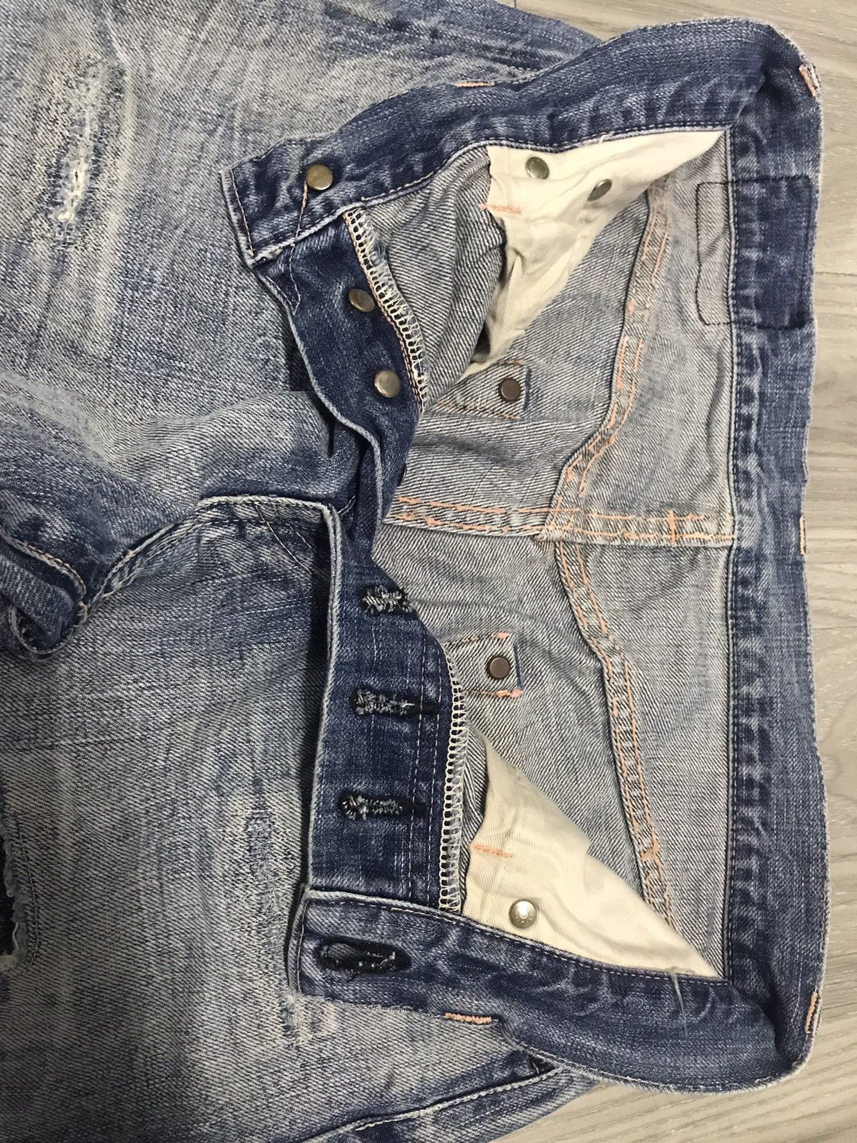 5351 POUR LES HOMMES Vintage Reproduction Selvedge Denim Jeans Levi’s Inspired Size US 29 - 13 Thumbnail