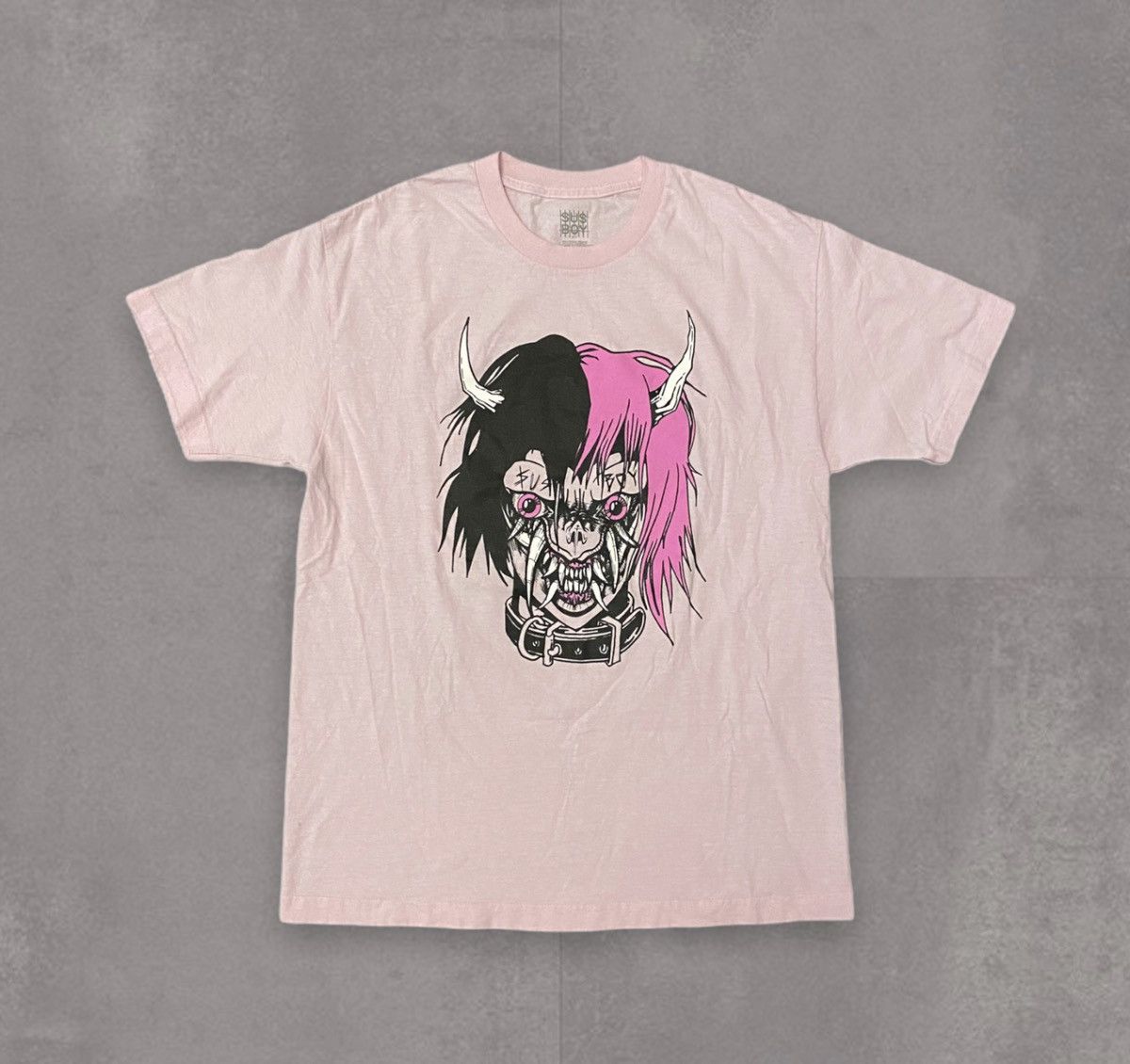 Sus Boy Lil Peep Sus Boy Hell Boy Pastel Pink Double Sided Shirt | Grailed