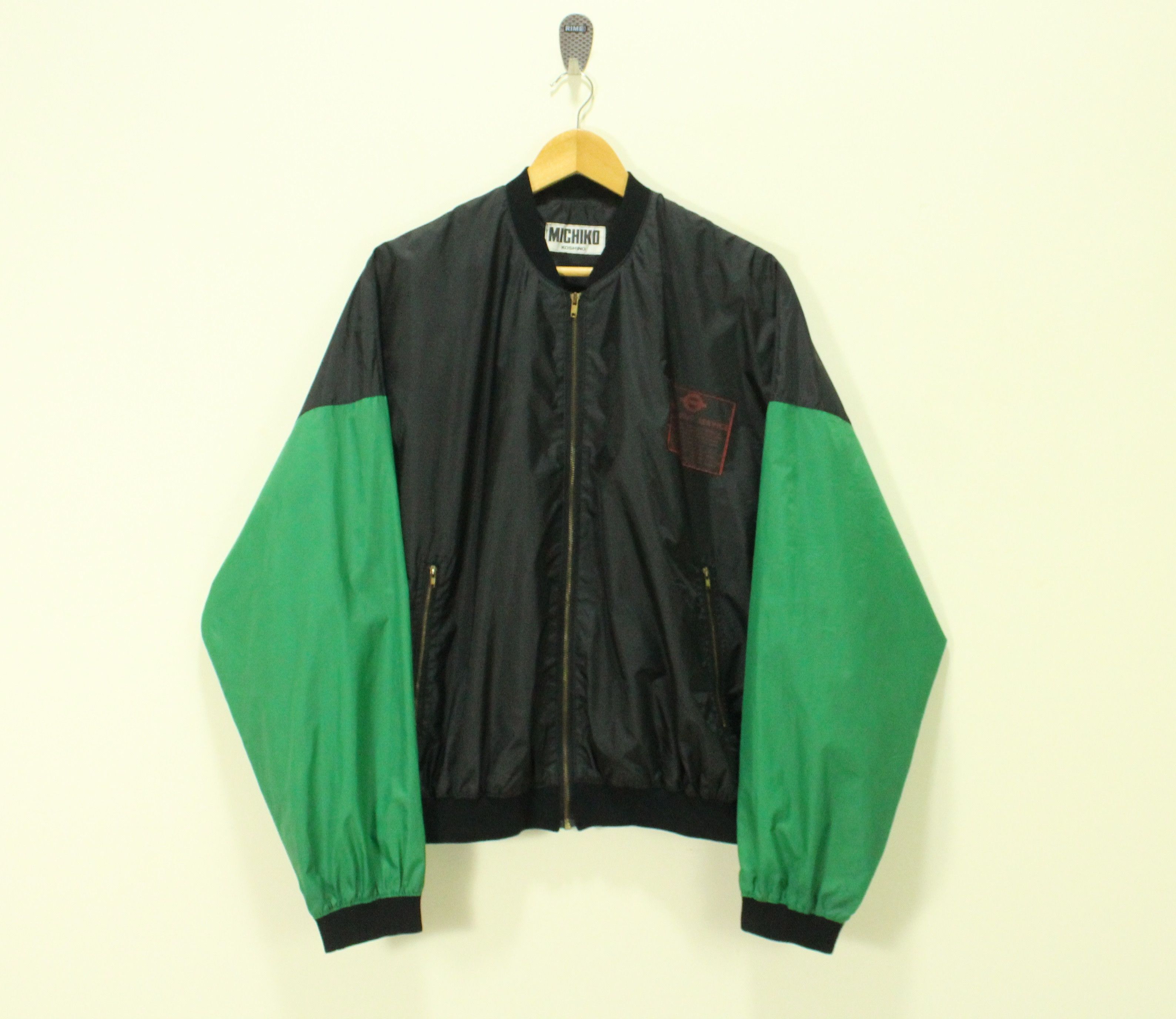 Vintage MICHIKO KOSHINO LONDON Jacket Light Nylon Spell Out