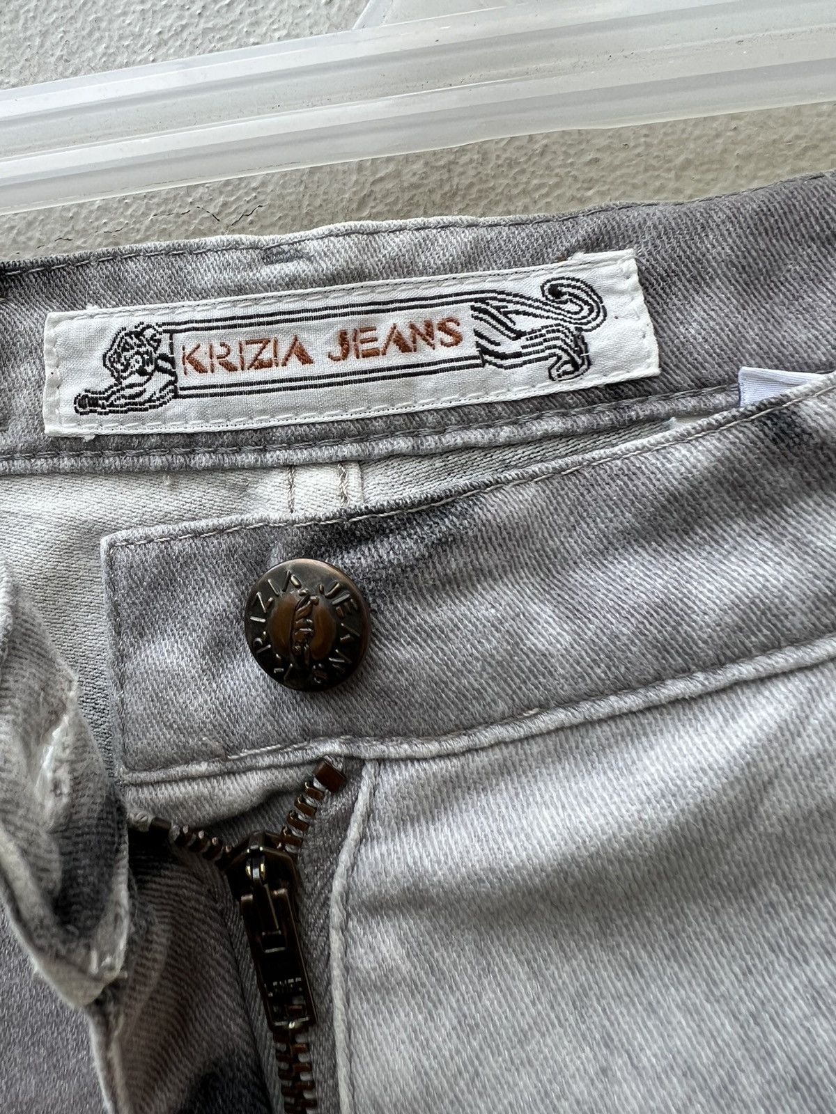 Krizia Uomo Vintage 90s KRIZIA JEANS Tiger Camouflage Women Flare Jeans Size 27" / US 4 / IT 40 - 9 Thumbnail