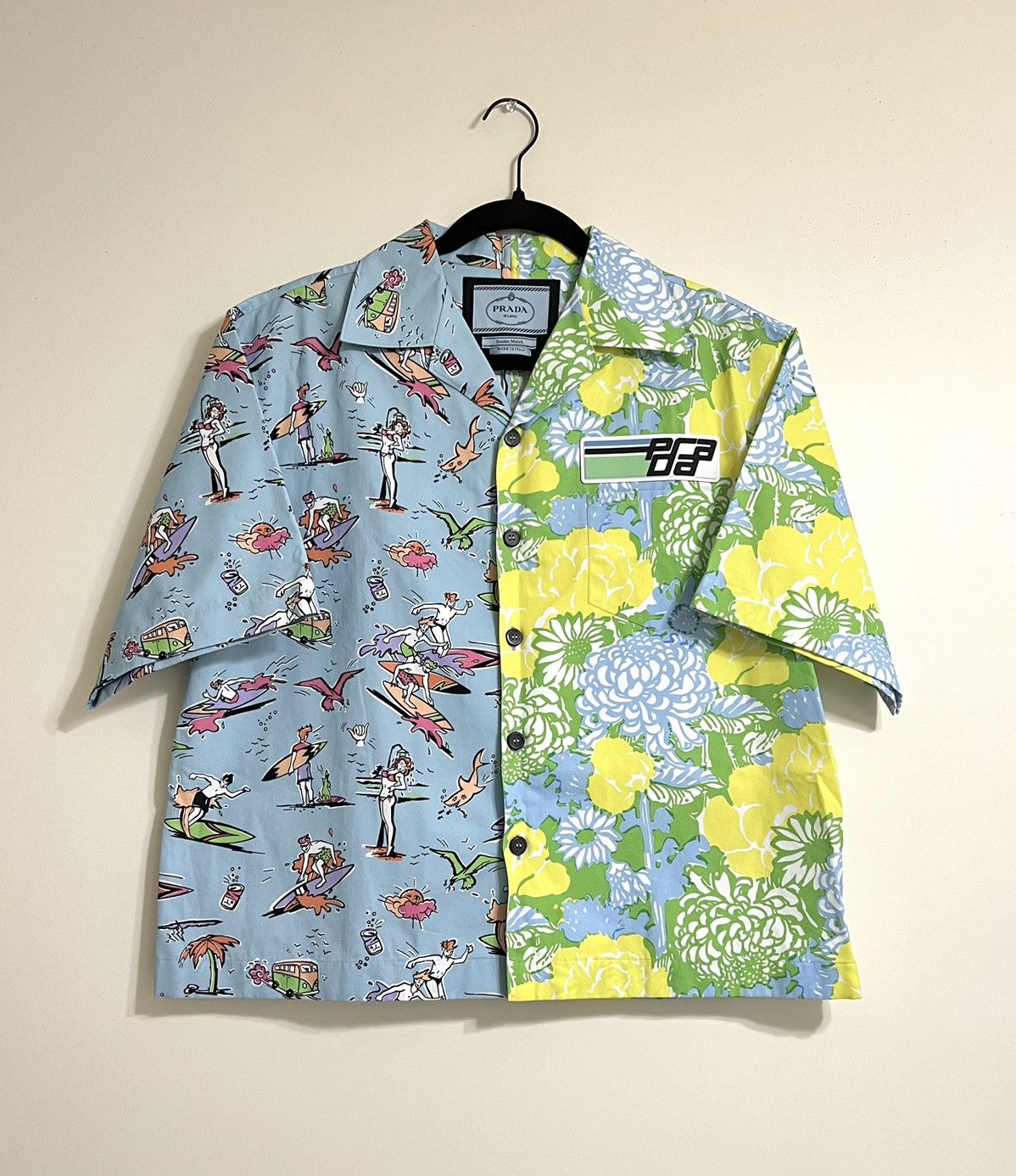 image of $1720 Retail Prada Double Match in Blue, Men's (Size Medium)