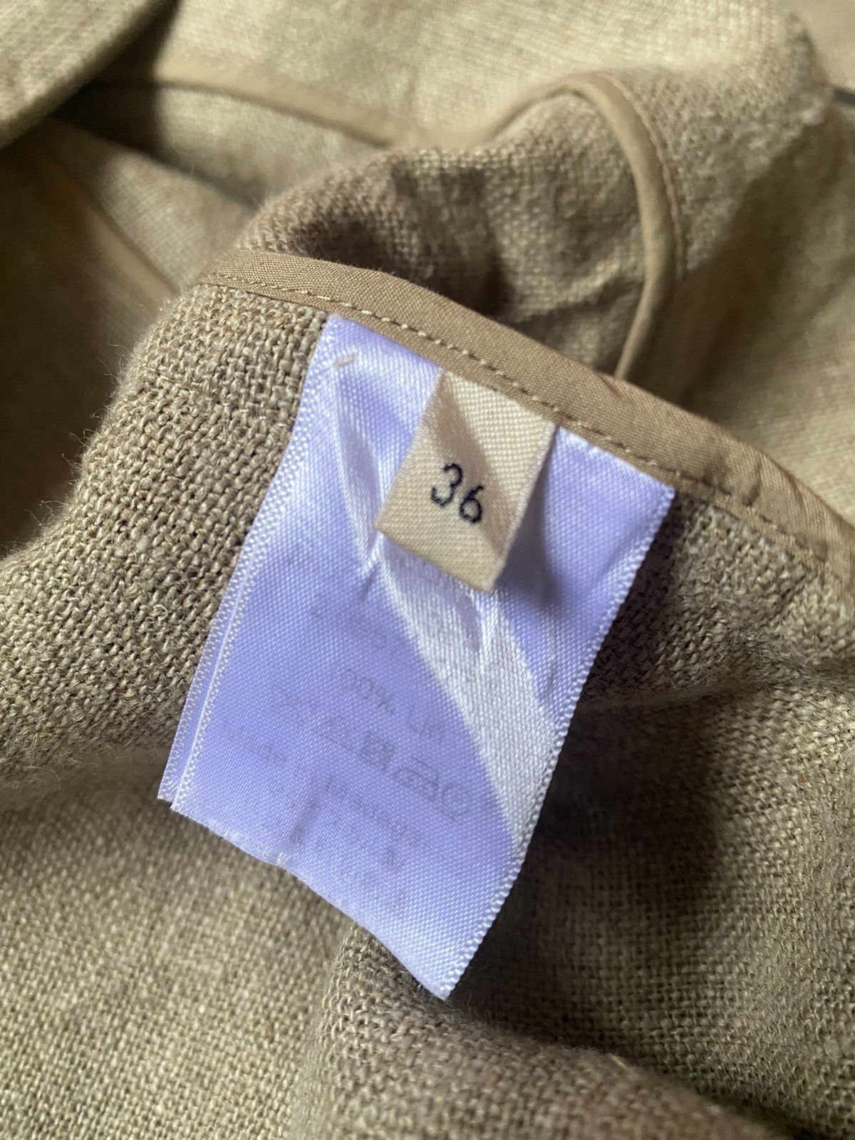 Celine 💥Celine Phoebe Philo Linen Gilet Beige Tank Top Size S / US 4 / IT 40 - 7 Thumbnail