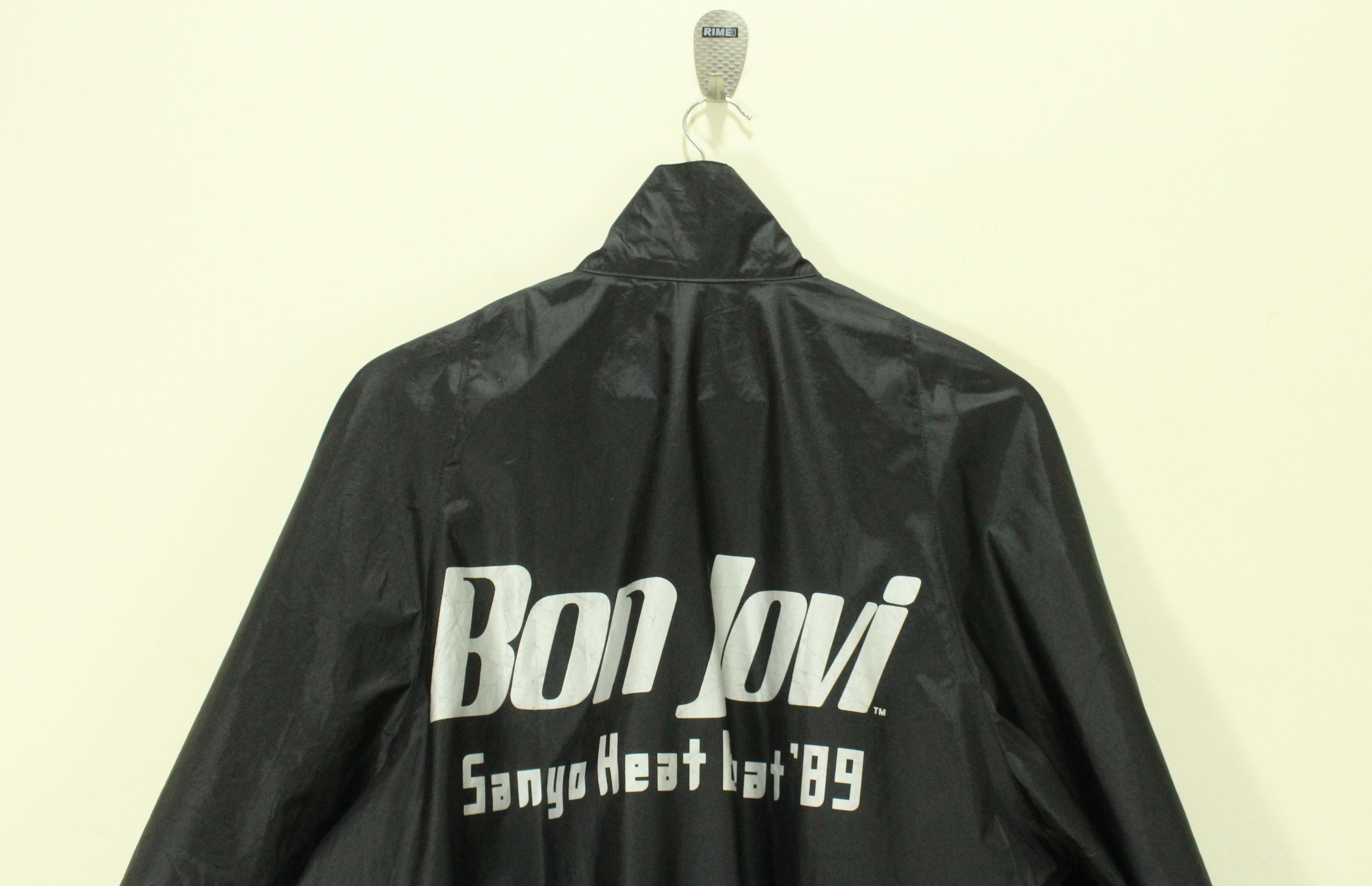Bon Jovi Vintage 80s BON JOVI Jacket Light Nylon Japan Tour Size US M / EU 48-50 / 2 - 2 Thumbnail