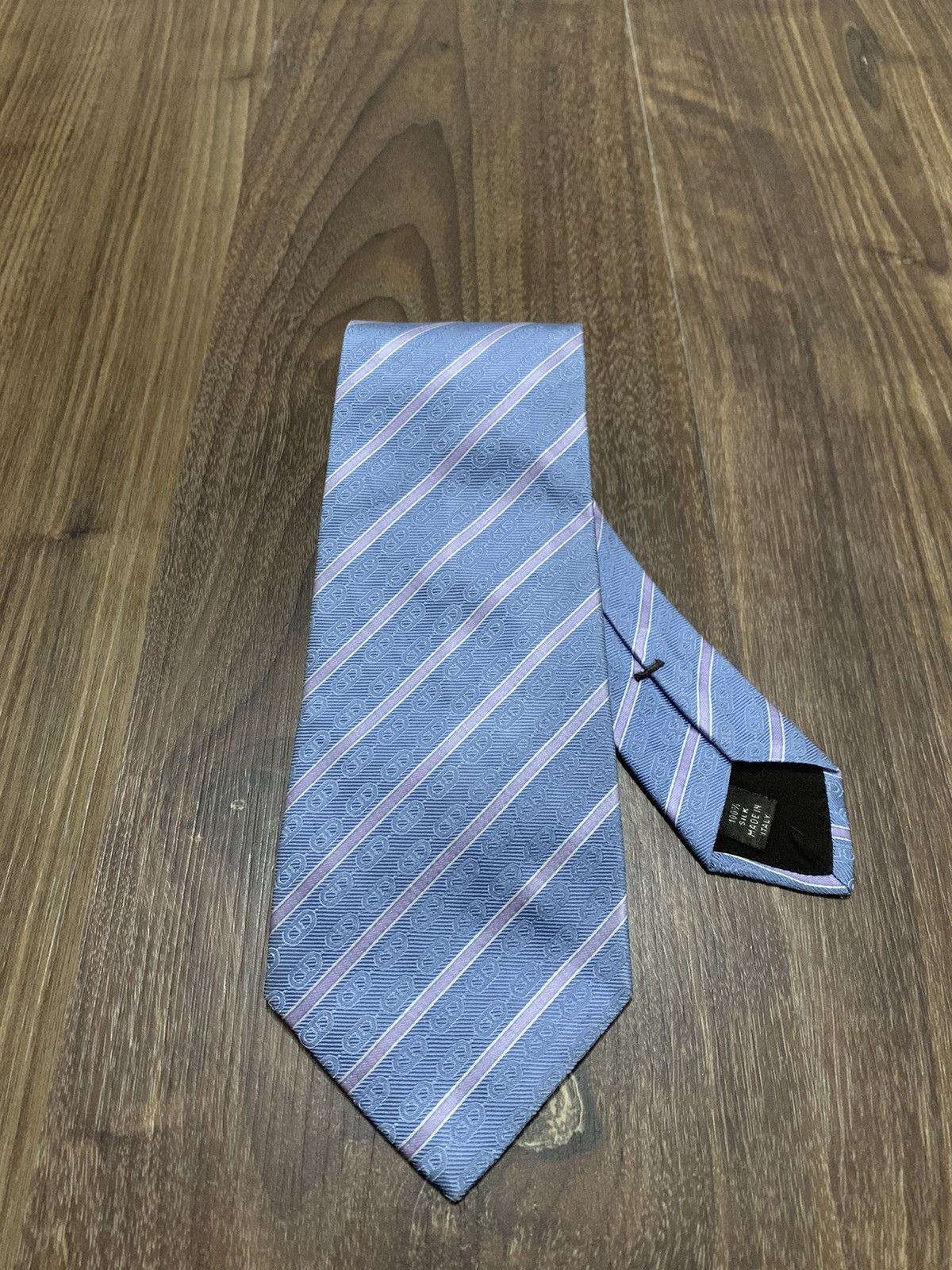 Celine Celine Stripes Printed Design Tie Size ONE SIZE - 1 Thumbnail