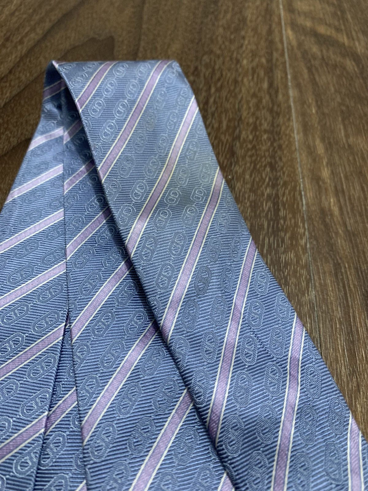 Celine Celine Stripes Printed Design Tie Size ONE SIZE - 6 Thumbnail