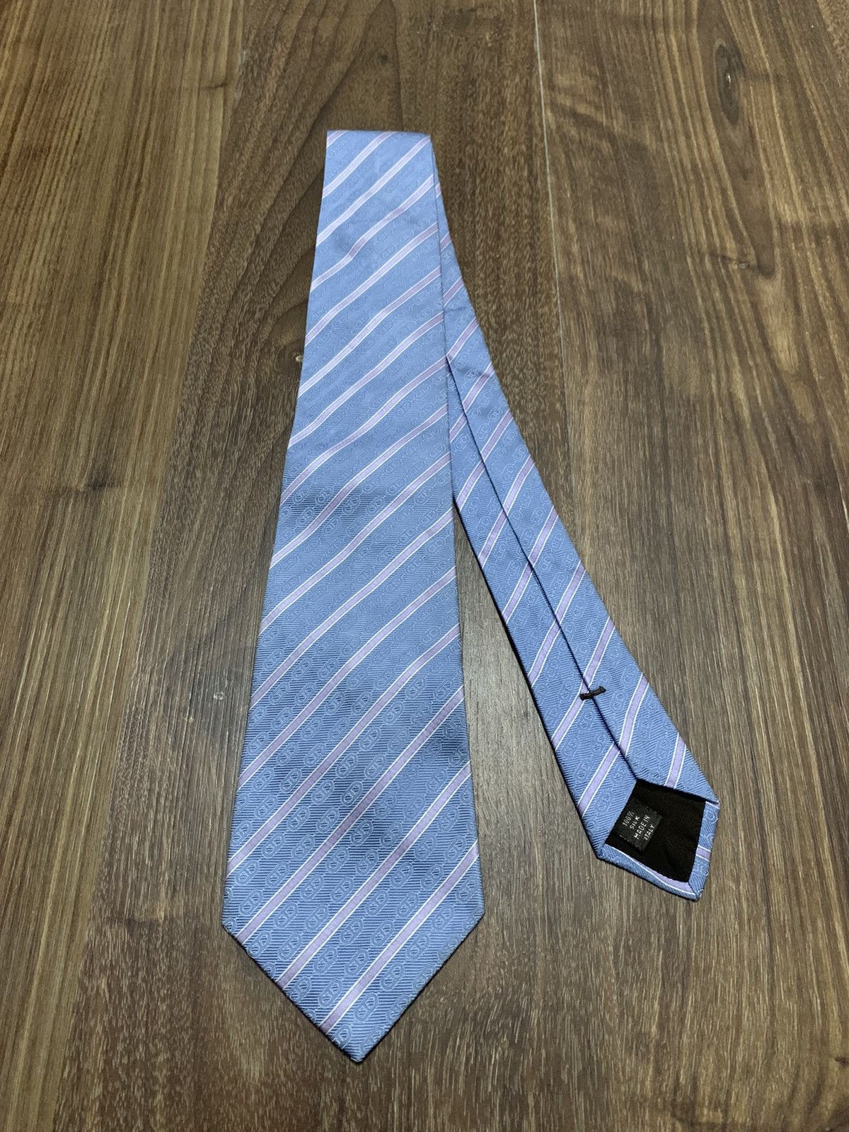 Celine Celine Stripes Printed Design Tie Size ONE SIZE - 4 Thumbnail