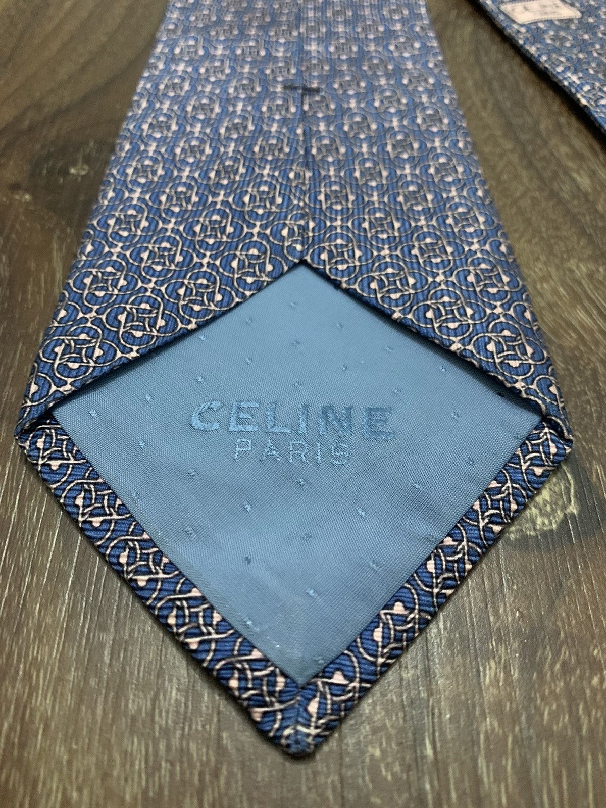 Celine Celine Geometric Printed Design Tie Size ONE SIZE - 8 Thumbnail