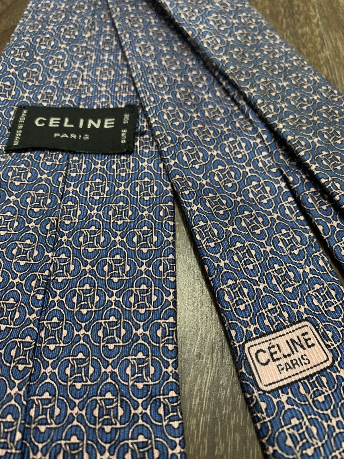 Celine Celine Geometric Printed Design Tie Size ONE SIZE - 5 Thumbnail
