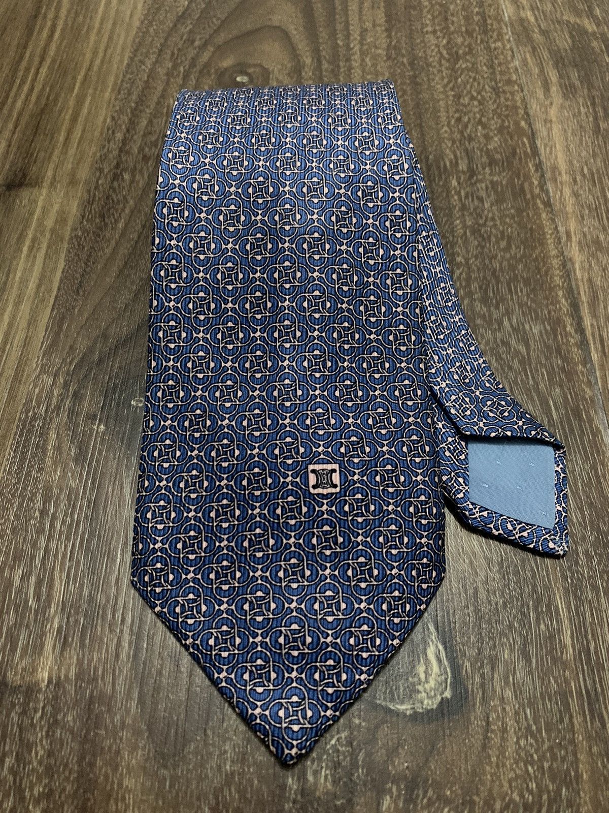Celine Celine Geometric Printed Design Tie Size ONE SIZE - 1 Thumbnail