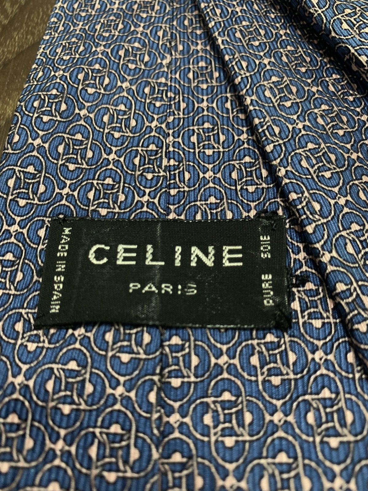 Celine Celine Geometric Printed Design Tie Size ONE SIZE - 6 Thumbnail