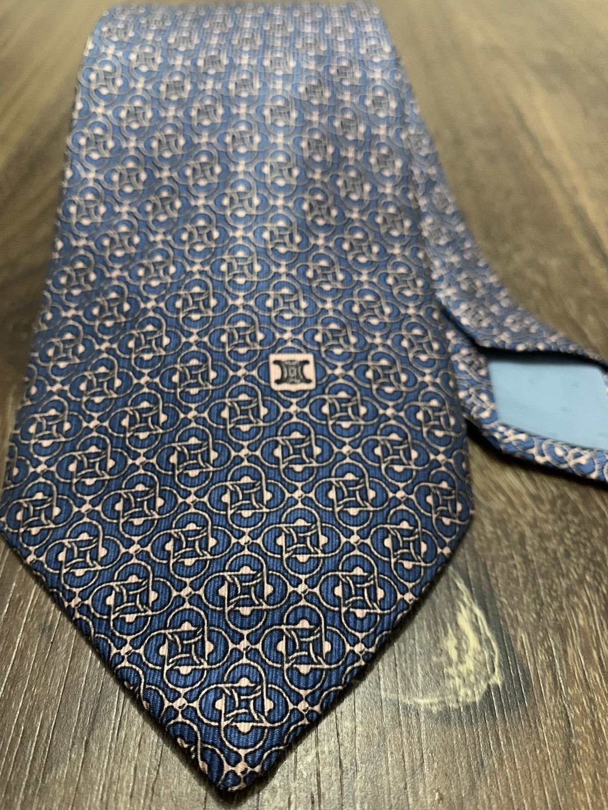 Celine Celine Geometric Printed Design Tie Size ONE SIZE - 2 Thumbnail